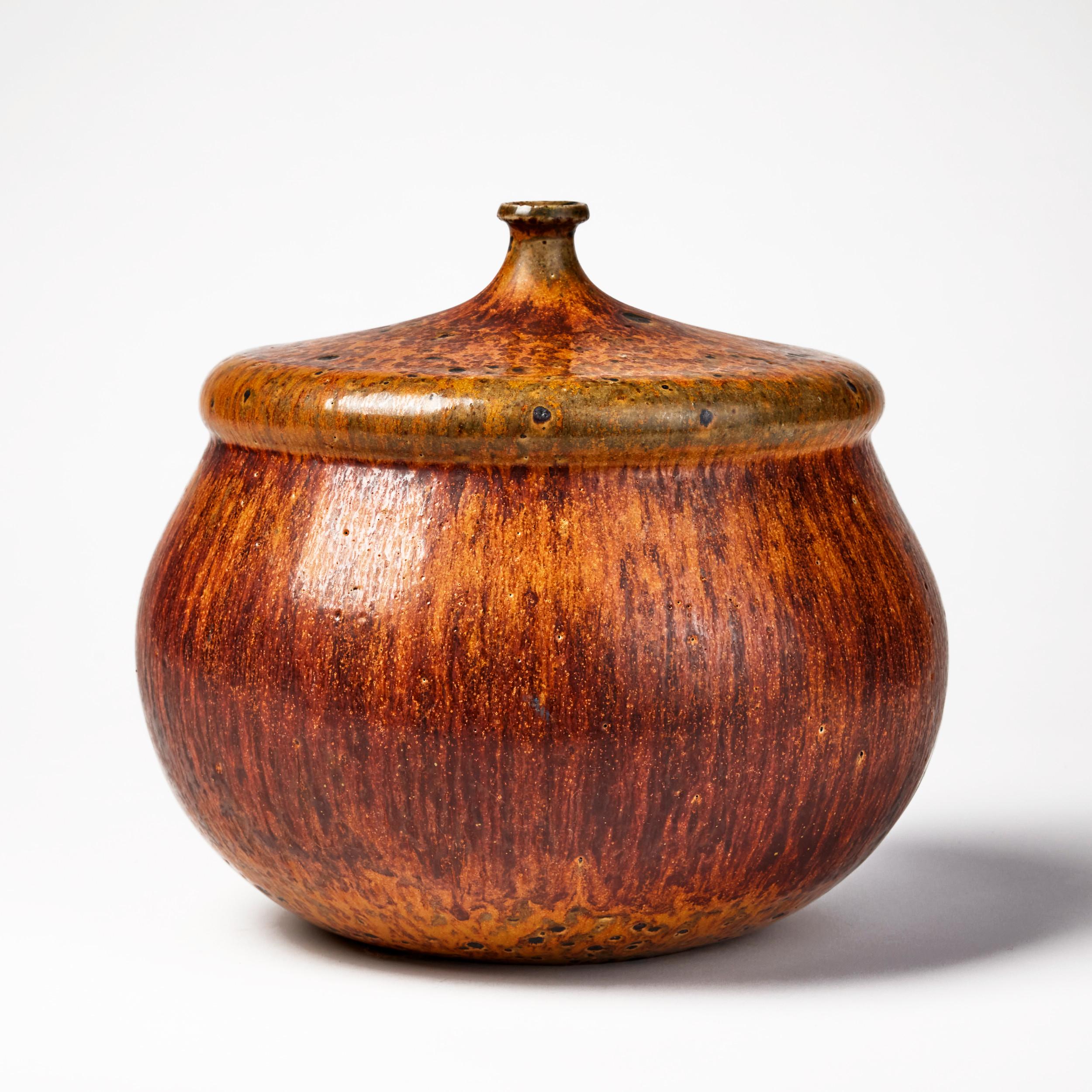 Hand-Crafted Beautiful Vase Created by Swedish Ceramic Artist Claes Thell For Sale