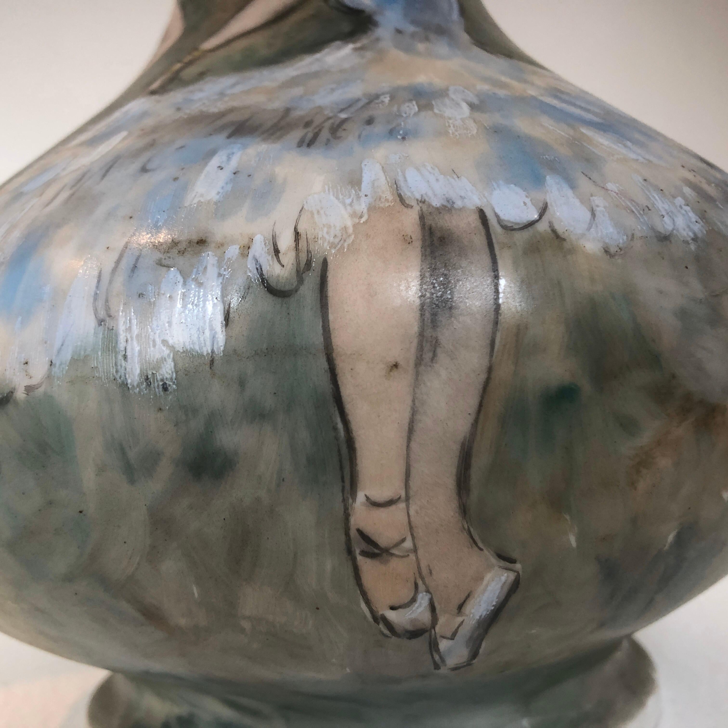 Beautiful Base Lamp
- Vase Porcelain De Paris Hand Painted French Cancan 6