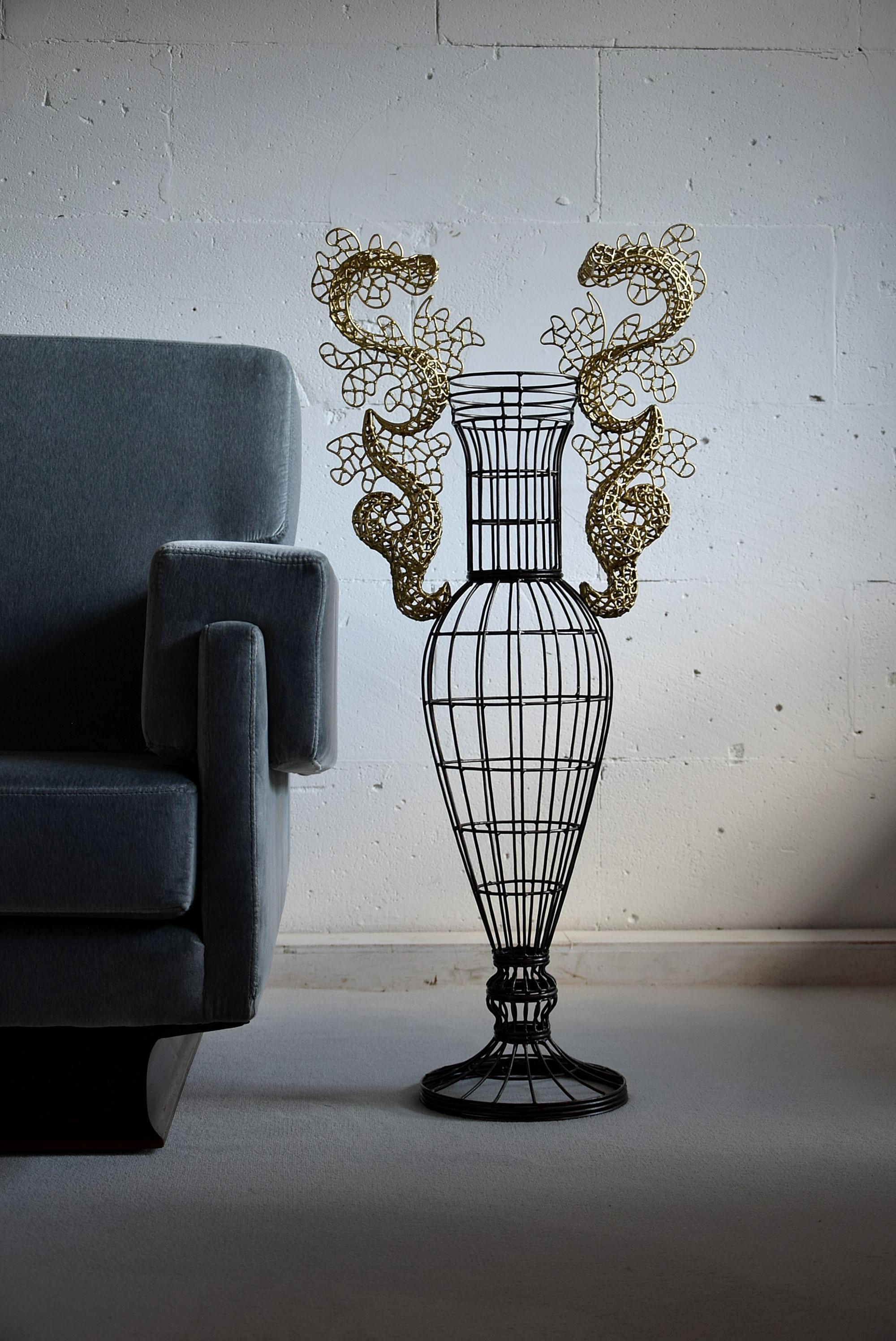Beautiful Vase Sculpture by Annacleto Spazzapan For Sale 7