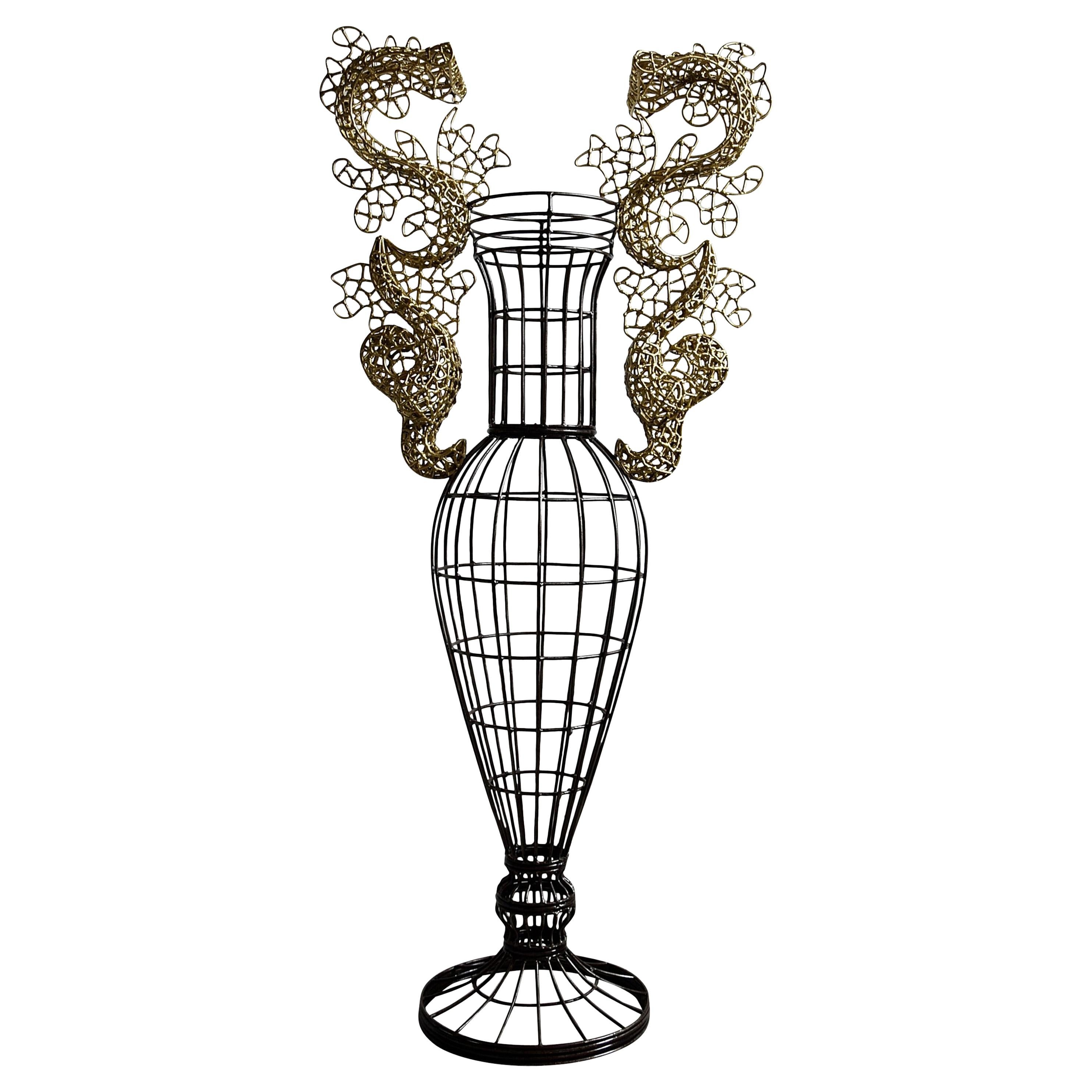 Beautiful Vase Sculpture by Annacleto Spazzapan For Sale