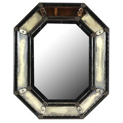 Beautiful Venetian-Style Etching Octagonal Mirror
