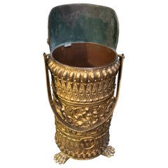 Hermoso escusón victoriano de latón y cobre muy detallado
