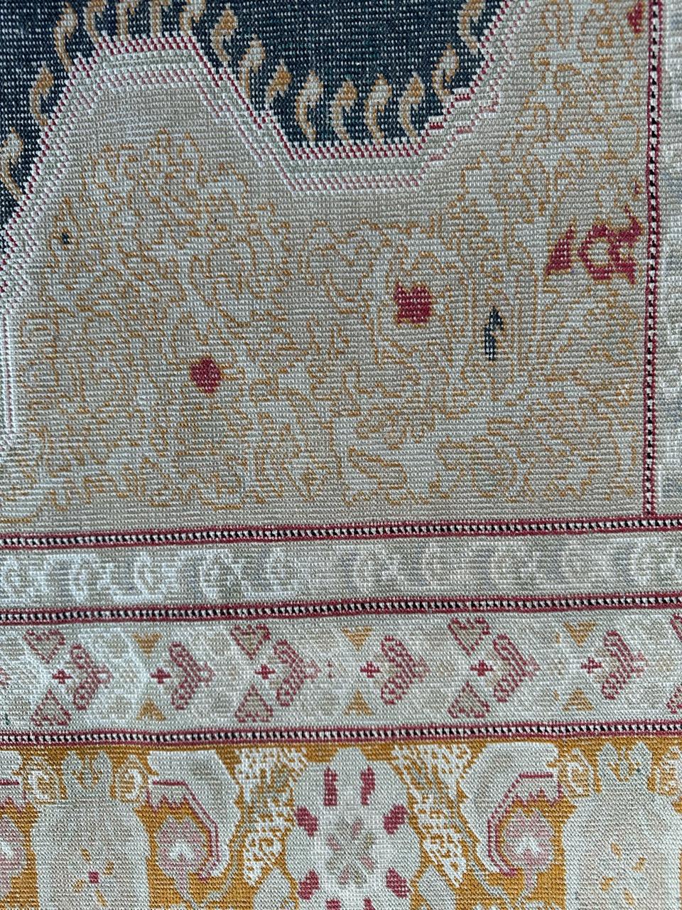 Schöner sehr feiner antiker türkischer Yordes-Teppich in Notlage im Angebot 4