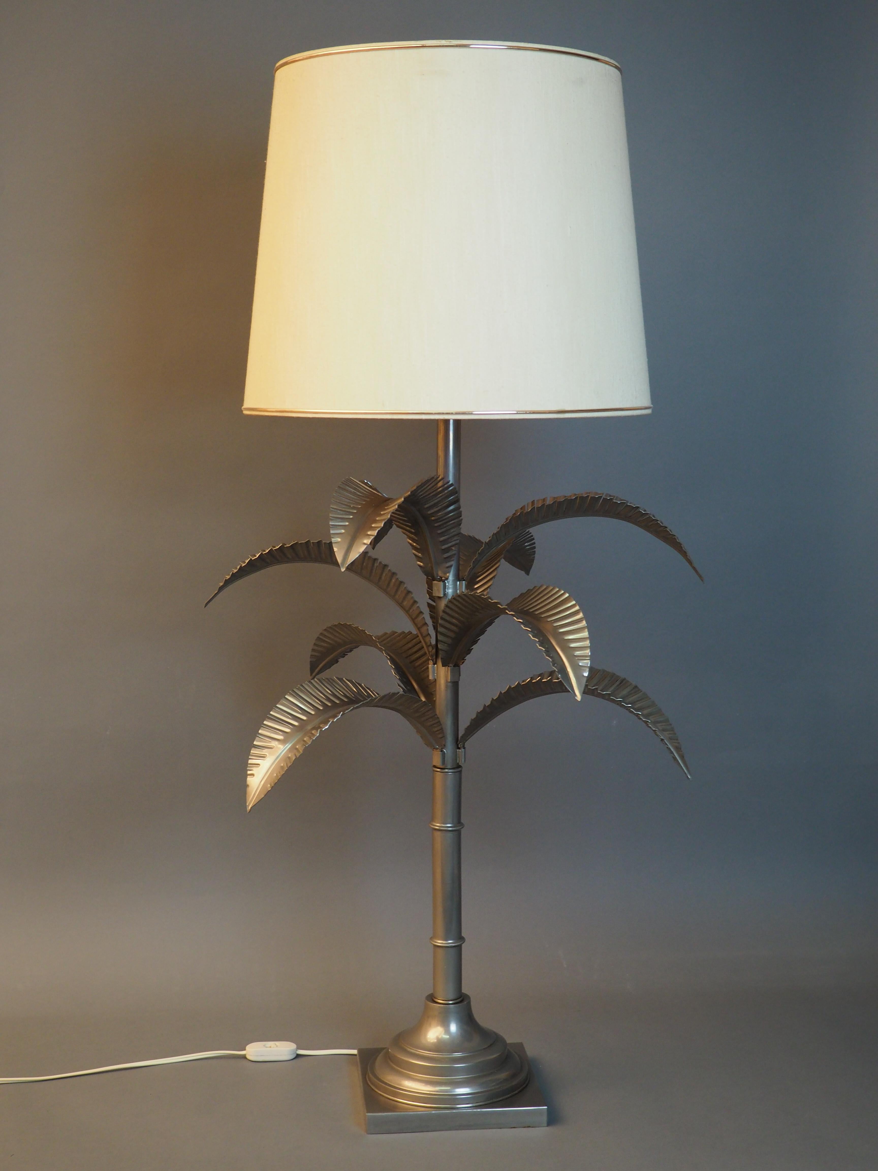 vintage palm tree table lamp
