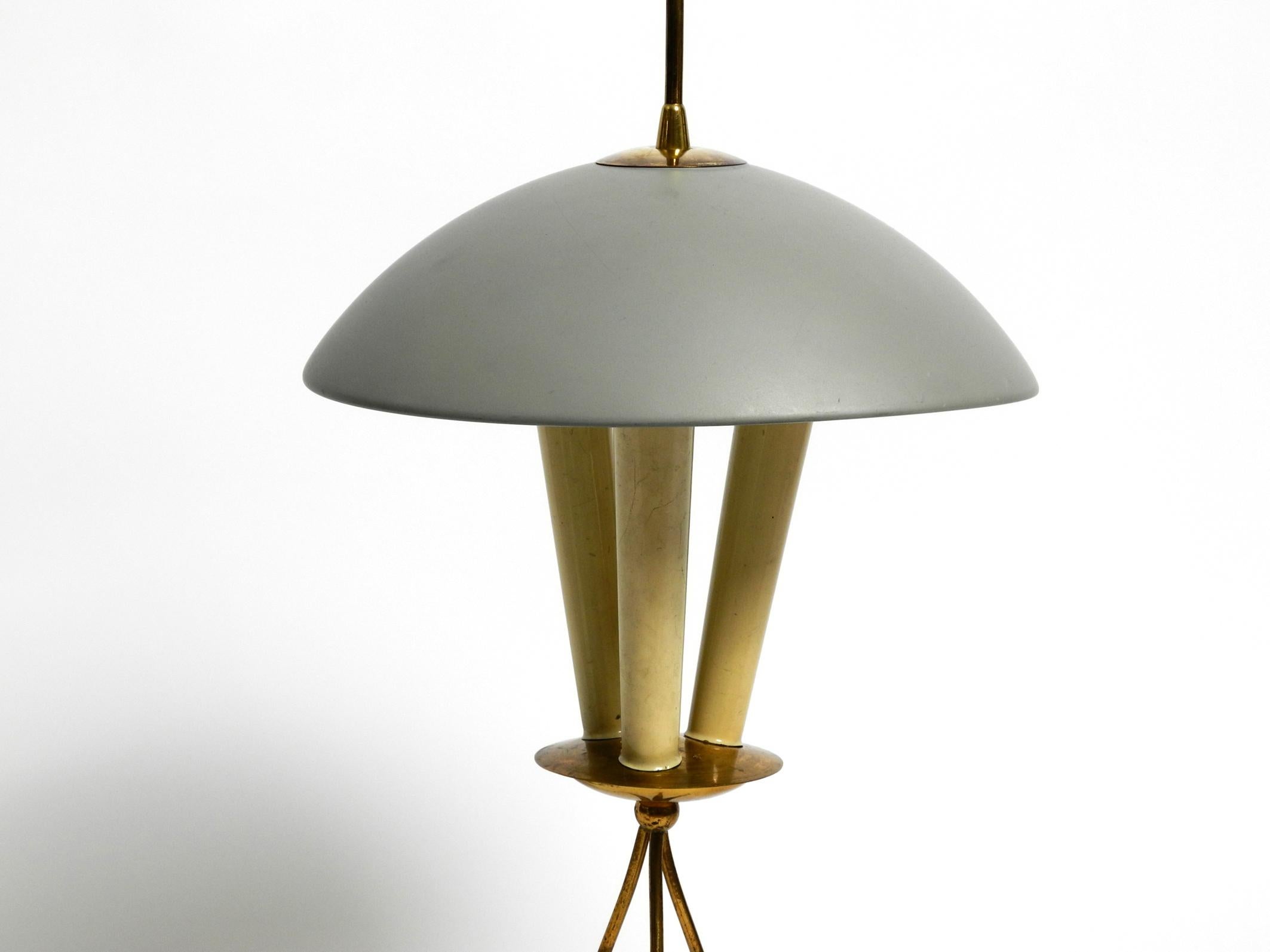 Beautiful Very Rare Large Italian Mid Century Tripod Table Lamp or Floor Lamp For Sale 8