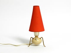 Beautiful very rare original Mid Century Modern brass tripod table lamp