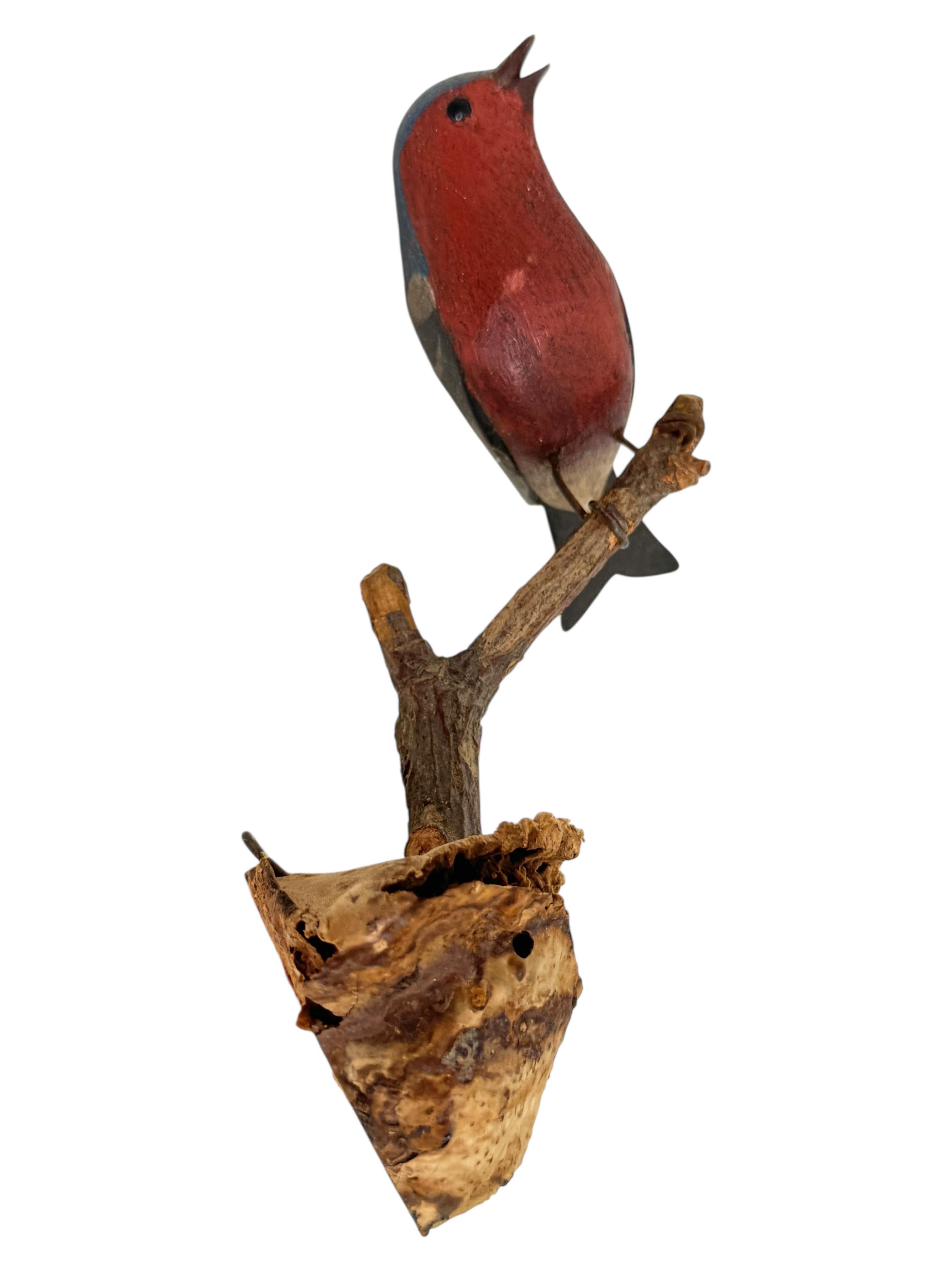 Schöne Viechtauer geschnitzt Holz Vogel Volkskunst Black Forest Antik Österreich 1900 im Zustand „Gut“ im Angebot in Nuernberg, DE