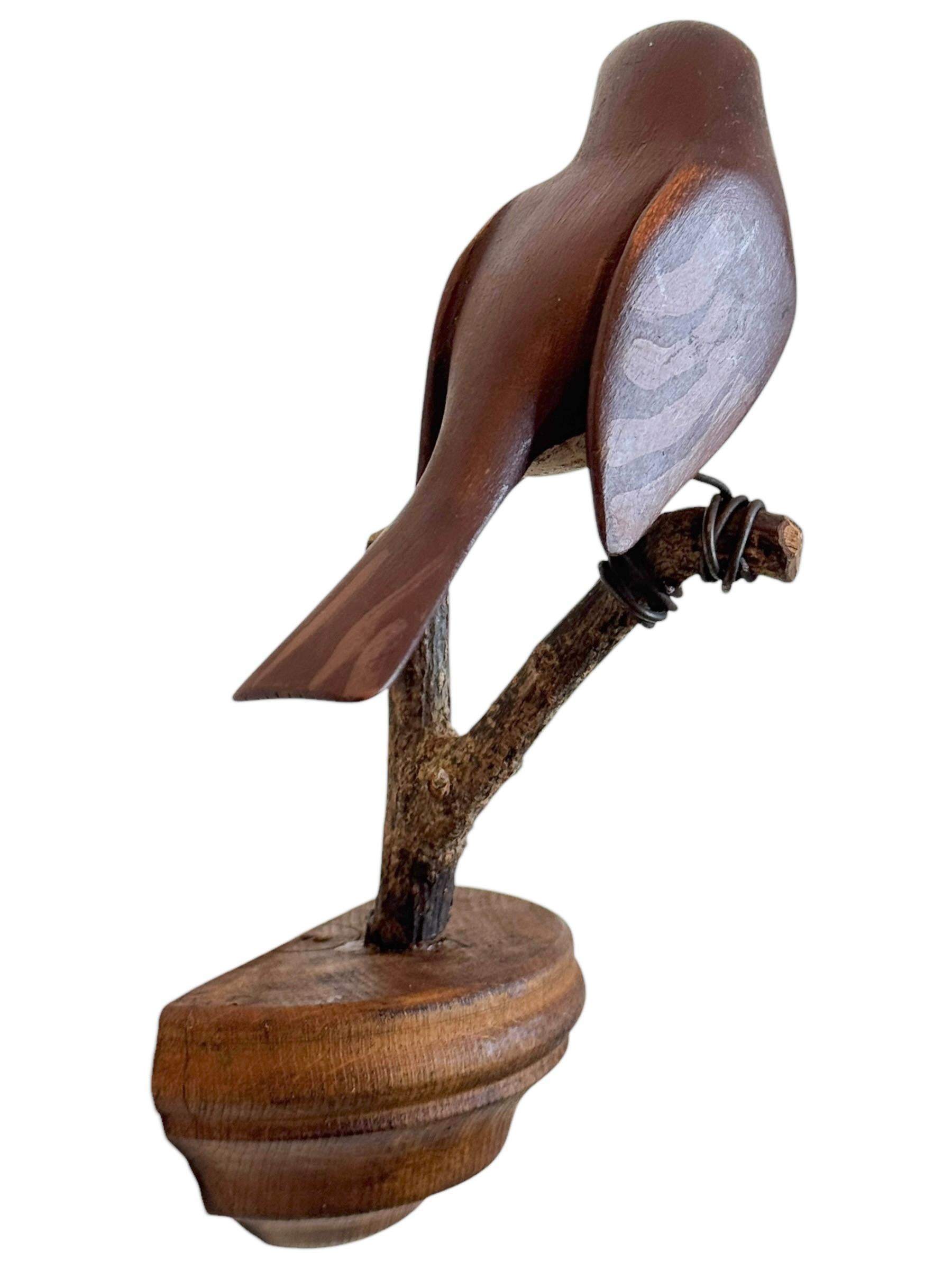 Beautiful Vichtauer Hand Carved Wood Bird, Black Forest Folk Art, Austria, 1920s In Good Condition In Nuernberg, DE
