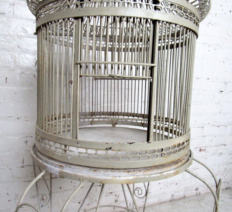 Beautiful Victorian Bent Iron Bird Cage In Good Condition In Brooklyn, NY