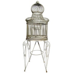 Beautiful Victorian Bent Iron Bird Cage