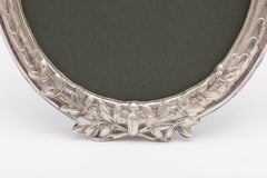 Beautiful Victorian Continental Silver '.800' Oval Picture Frame