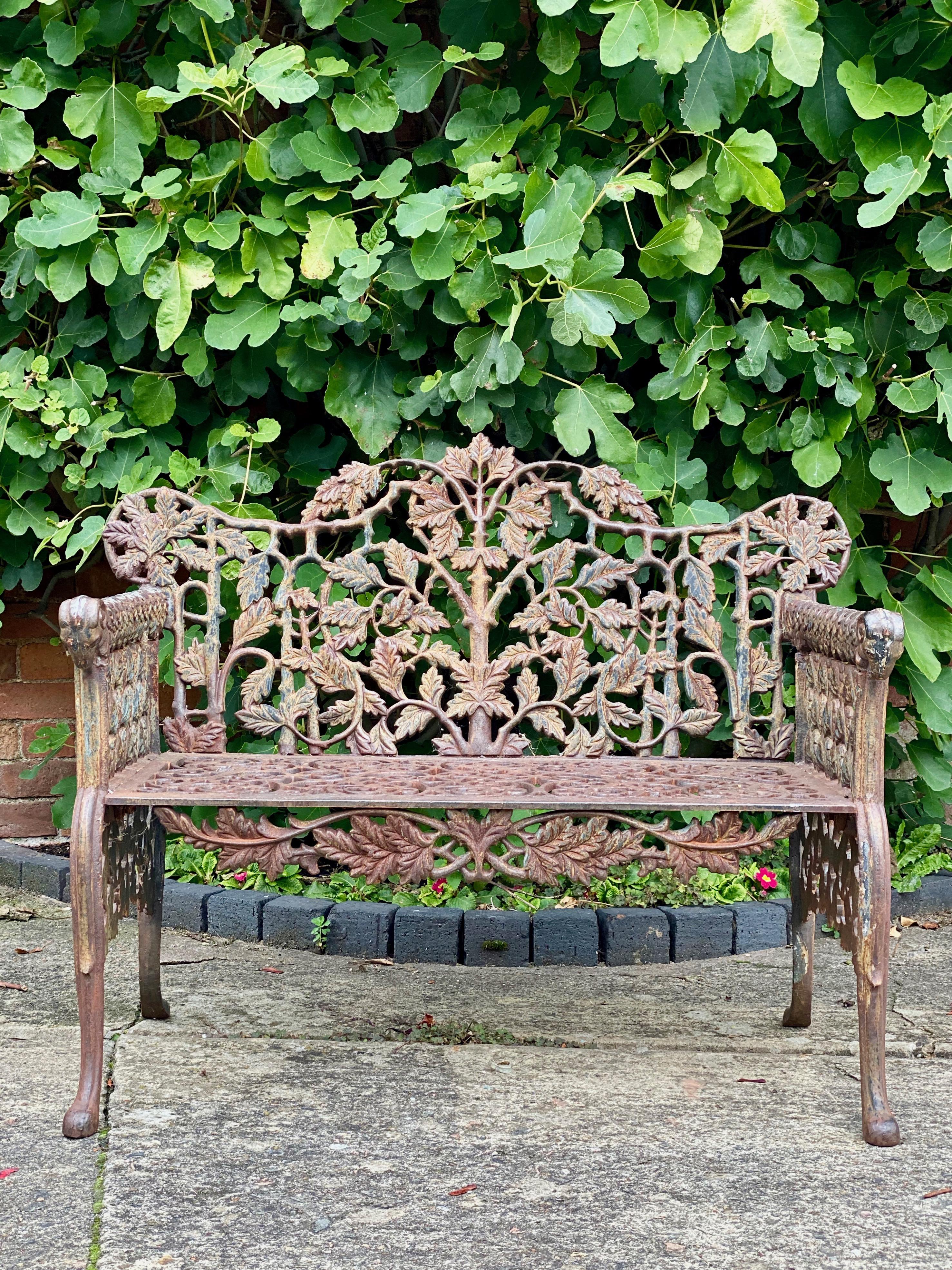 ornate bench seat