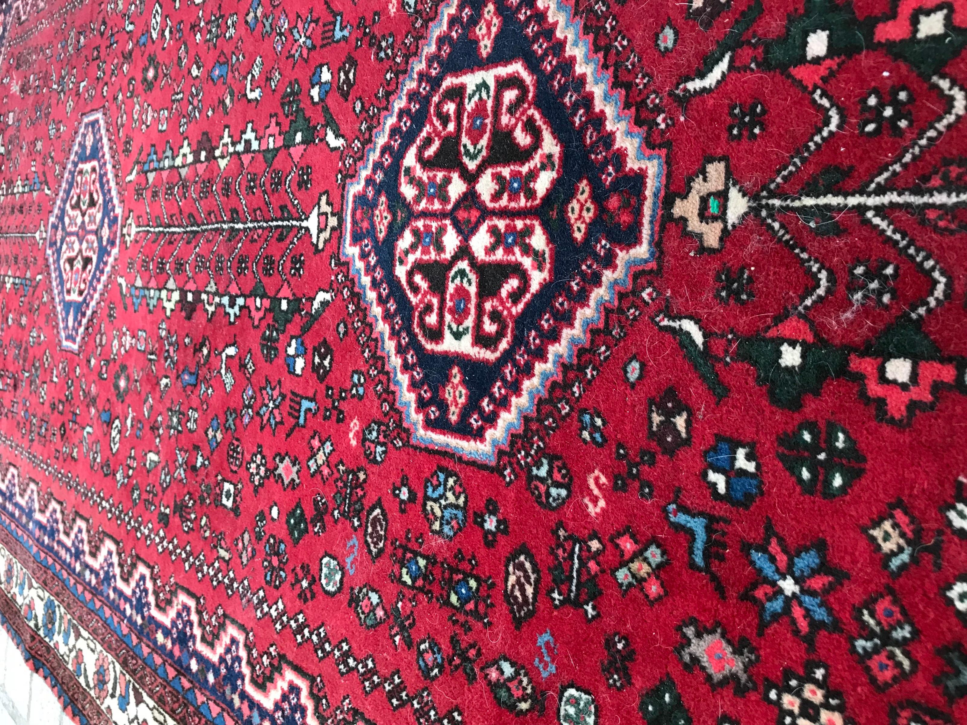 Bobyrug’s Beautiful Vintage Abadeh Runner For Sale 11
