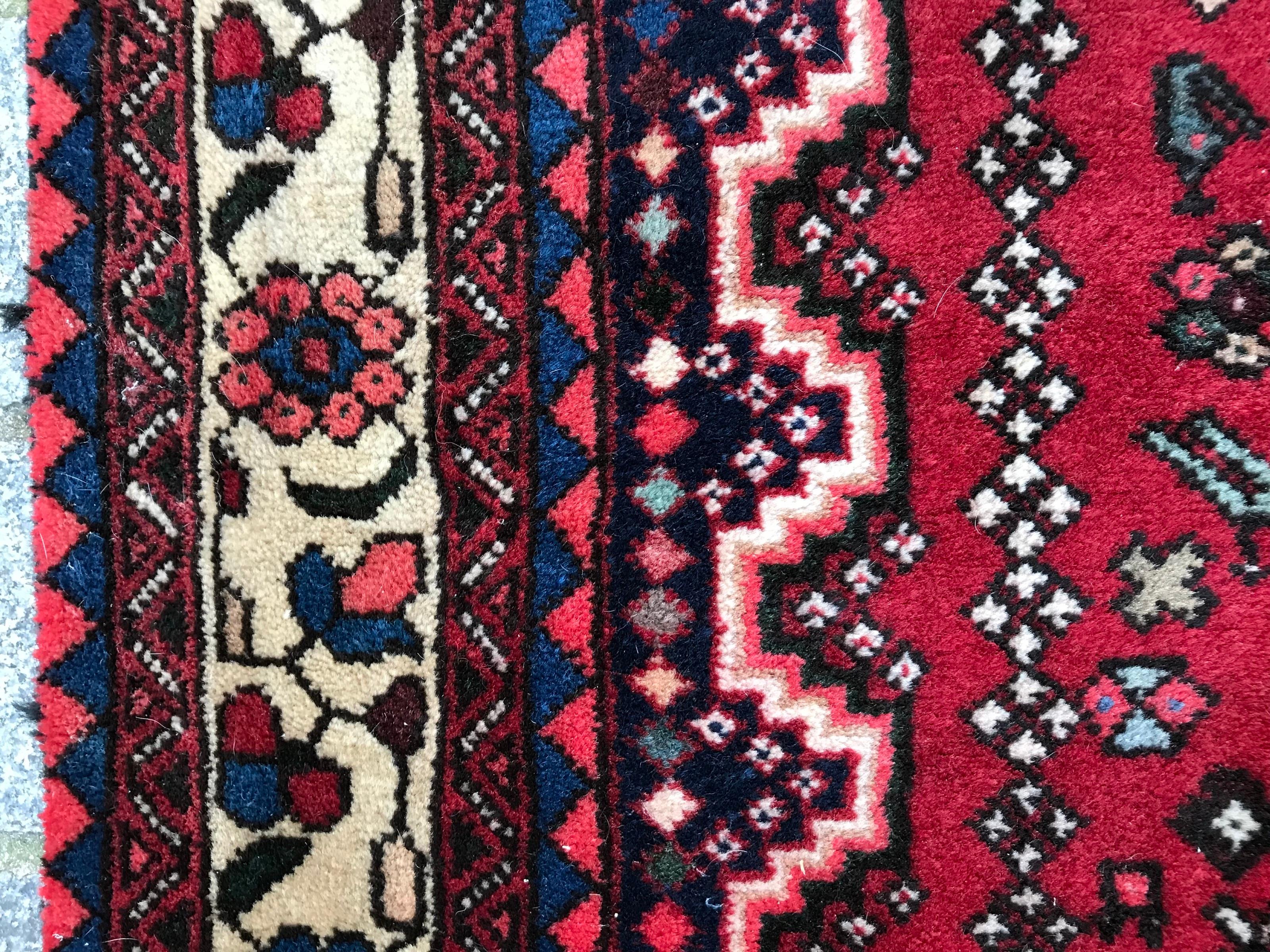 Bobyrug’s Beautiful Vintage Abadeh Runner For Sale 12