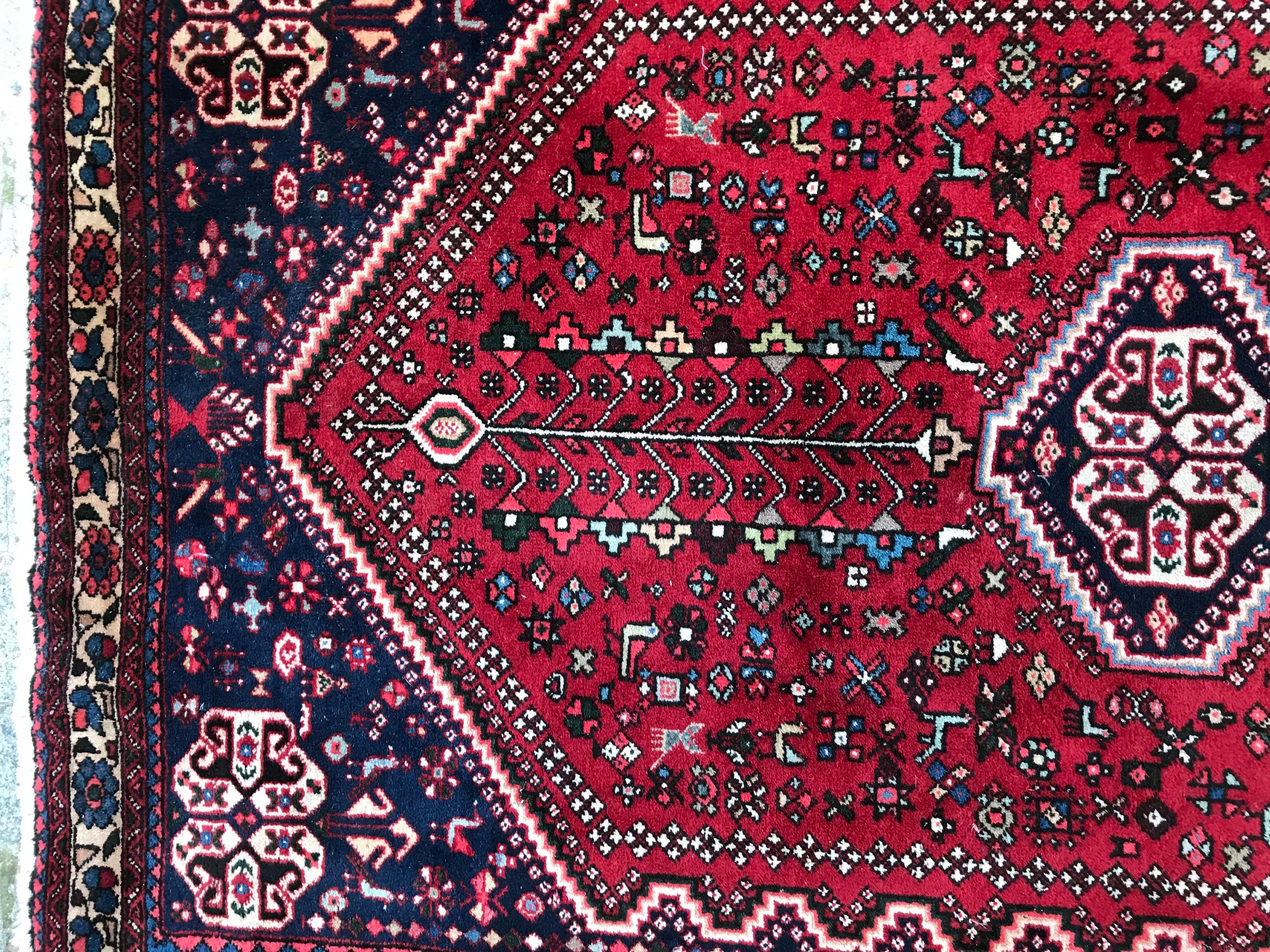Central Asian Bobyrug’s Beautiful Vintage Abadeh Runner For Sale