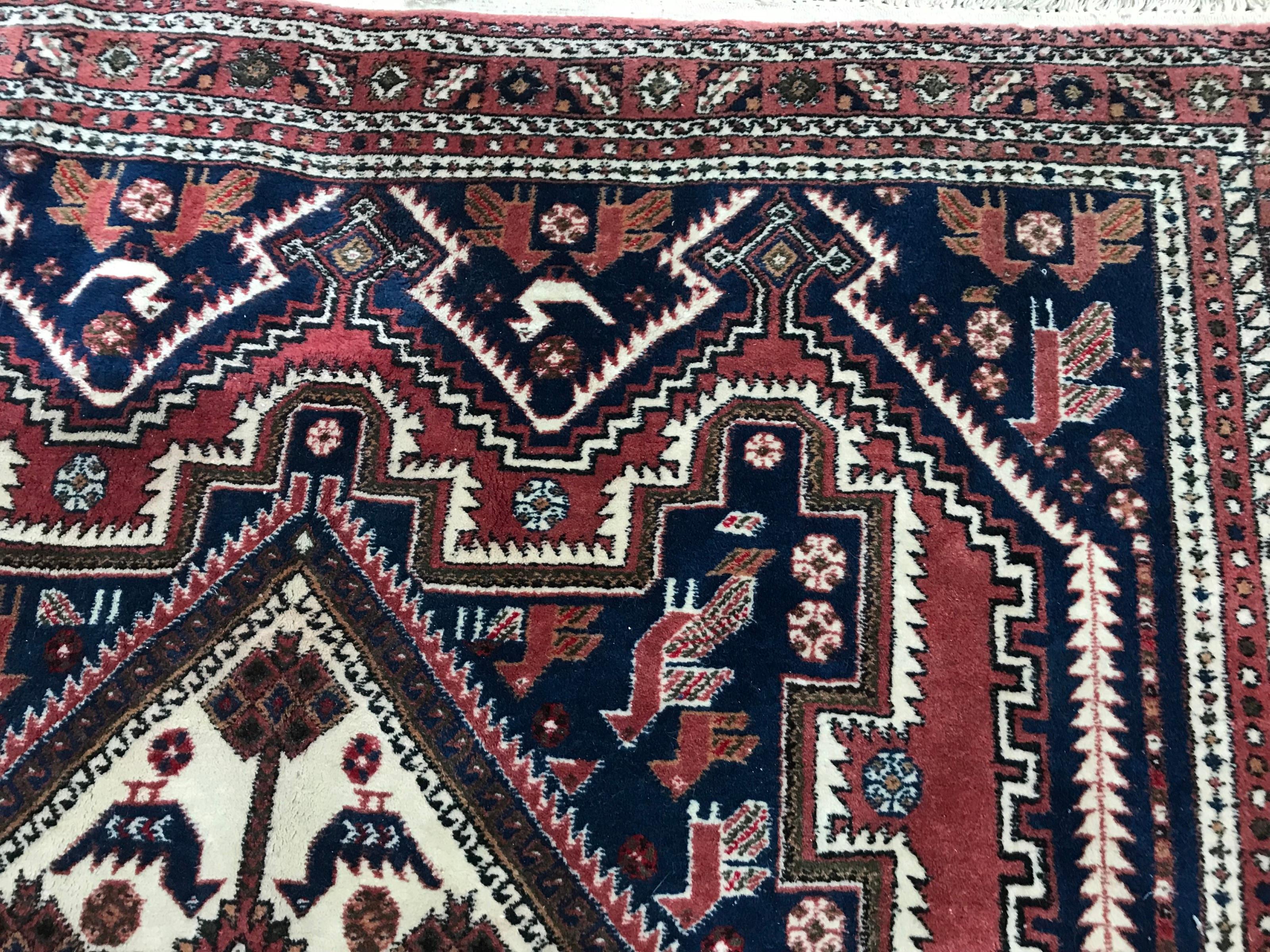 XX secolo Bellissimo tappeto Afshar vintage in vendita