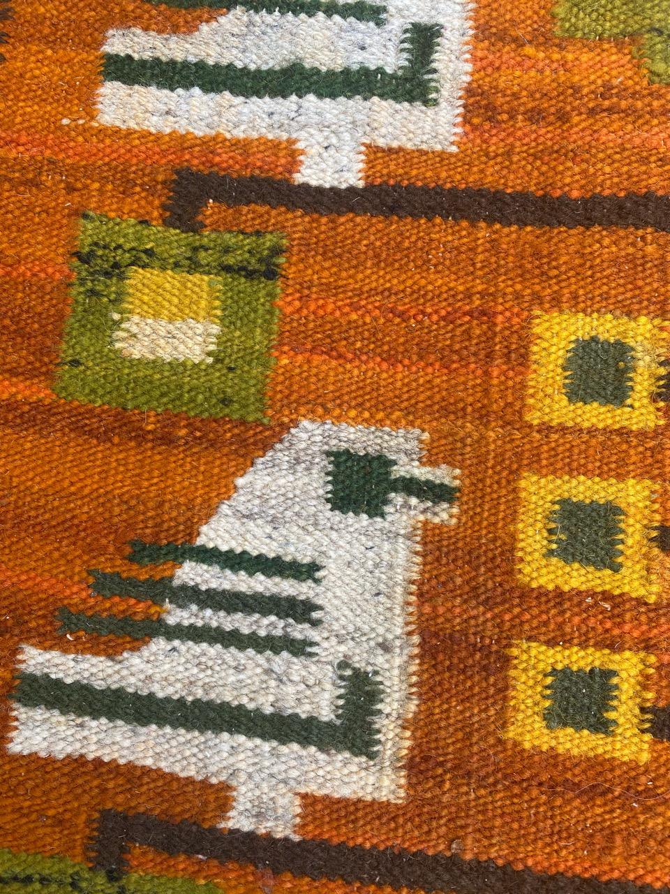 Beautiful Vintage Art Deco Polish Tapestry For Sale 1