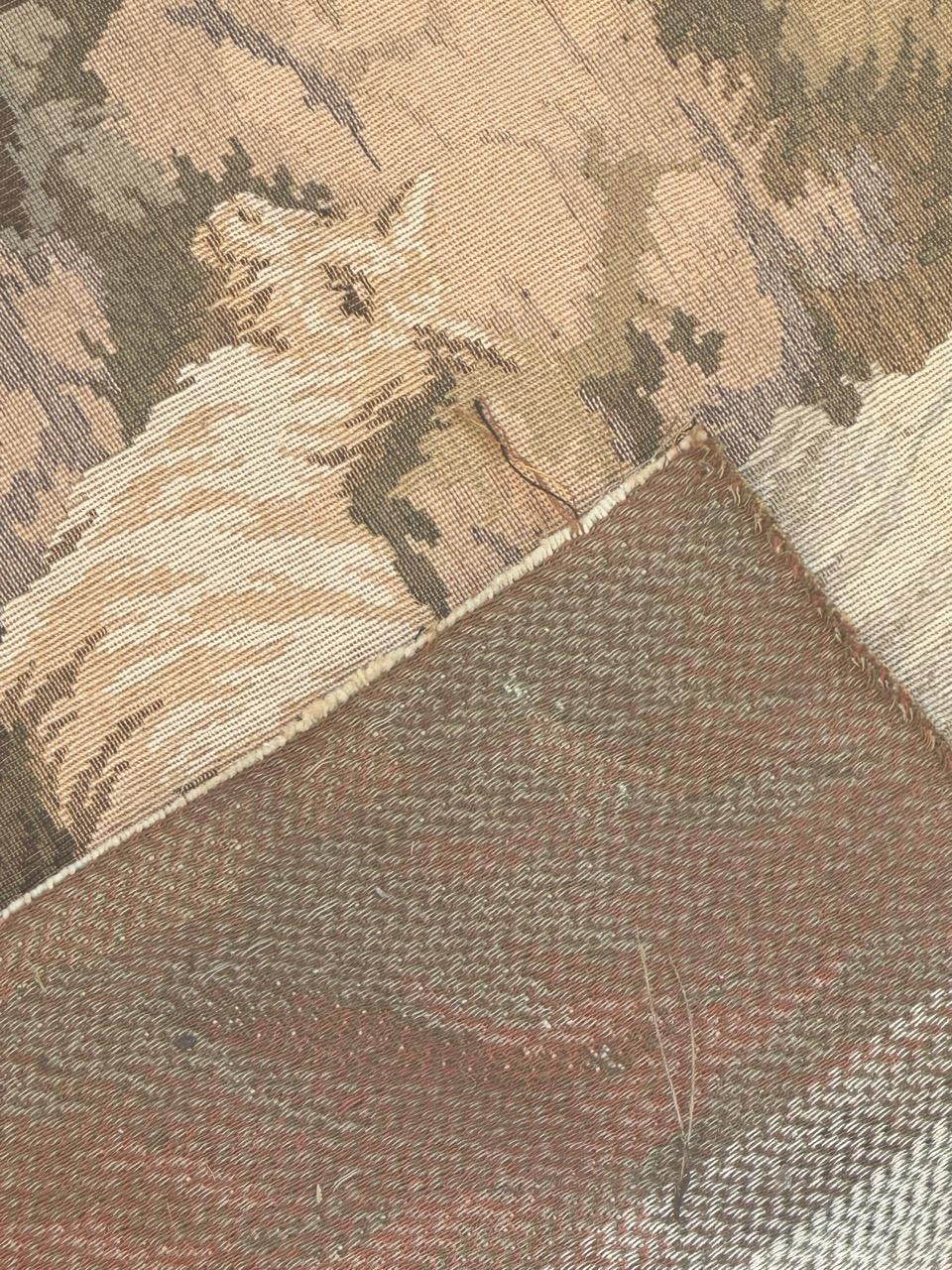 Schöner französischer Jacquard-Wandteppich im Aubusson-Stil im Vintage-Stil im Angebot 11