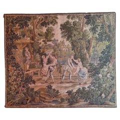 Bobyrug’s Beautiful Vintage Aubusson Style French Jaquar Tapestry 