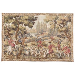 Beautiful Vintage Aubusson Style Jaquar Tapestry