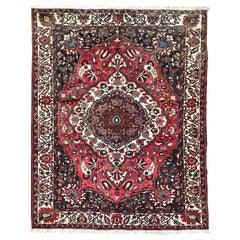 Magnifique tapis Bakhtiar vintage noué à la main