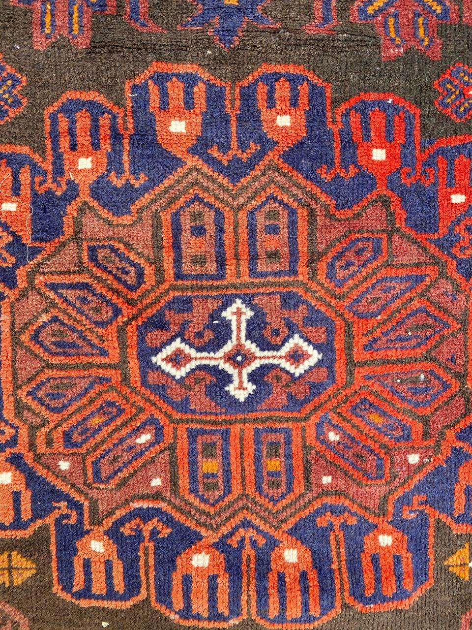 Beautiful Vintage Baluch Afghan Rug For Sale 1