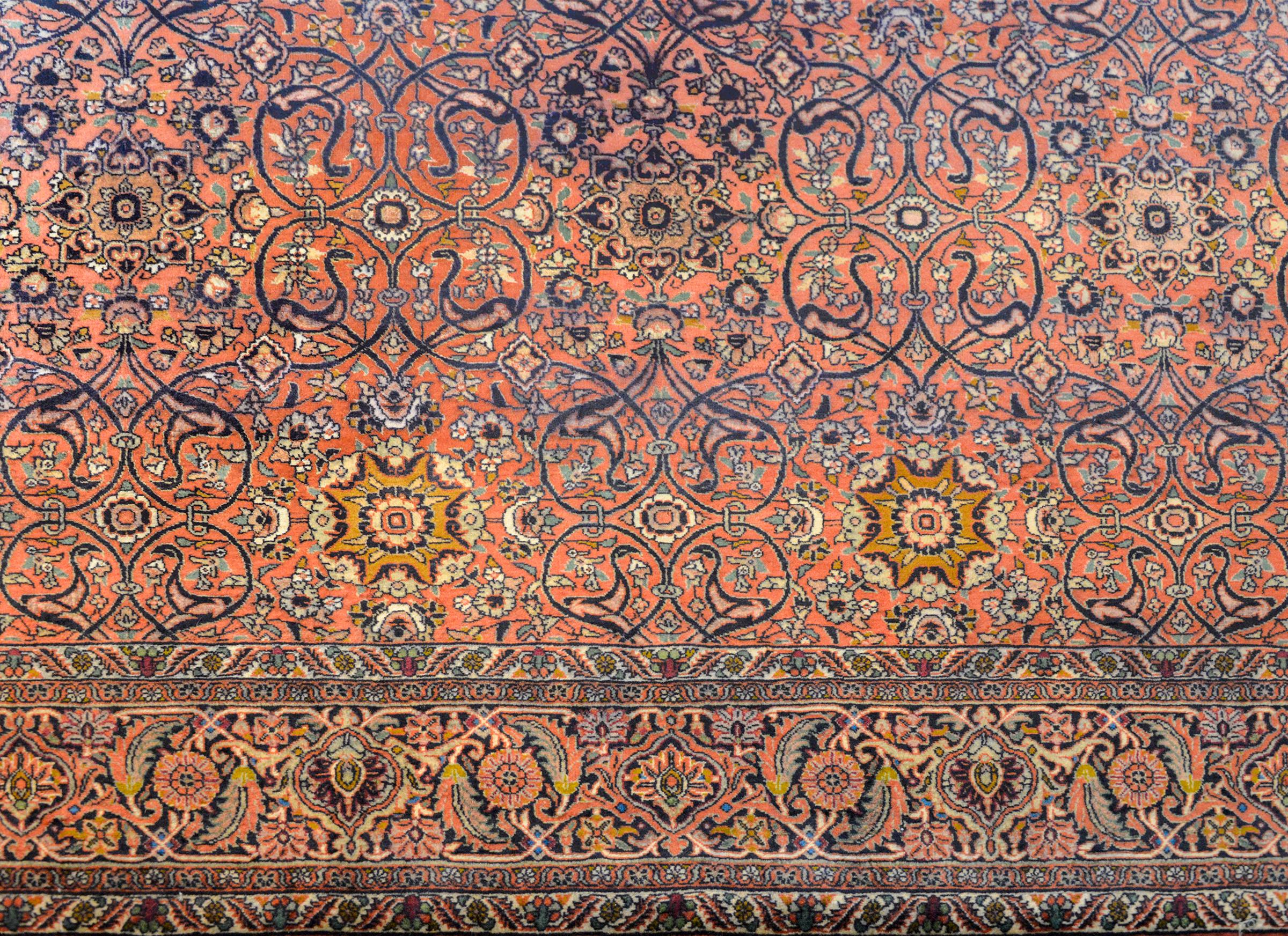 Beautiful Vintage Bidjar Rug In Good Condition For Sale In Chicago, IL
