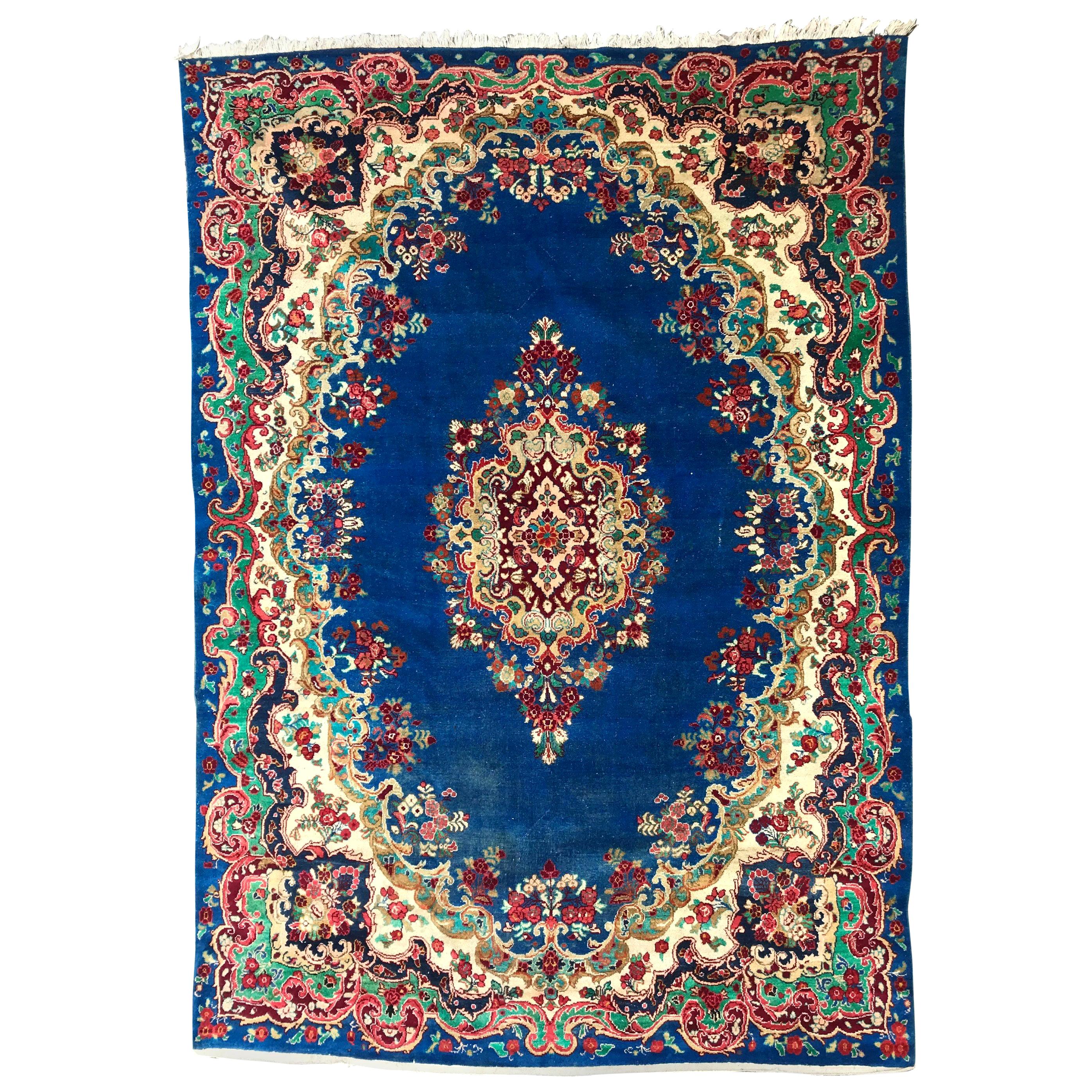 Bobyrug’s Beautiful Vintage Blue Mahal Rug