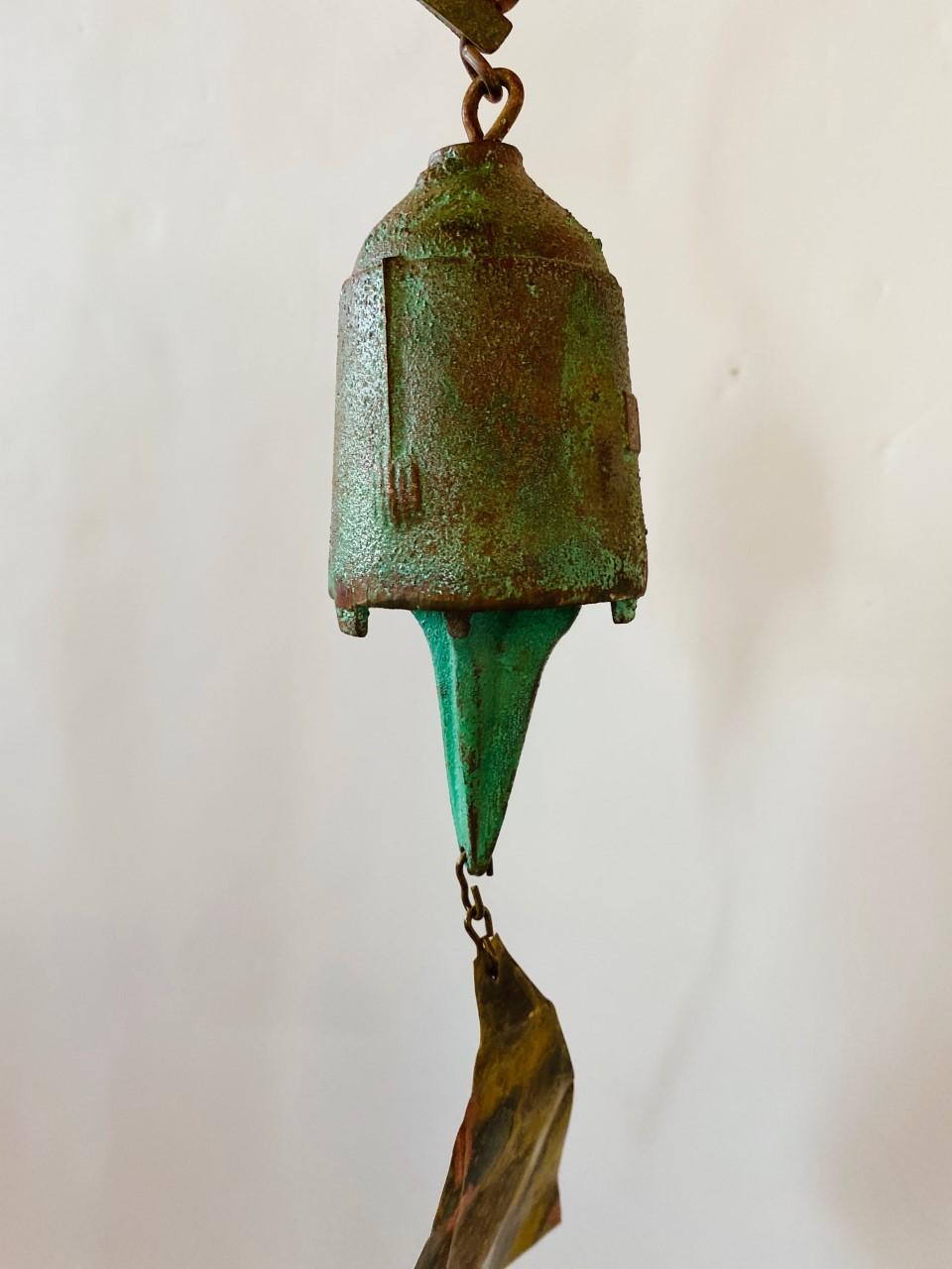 Beautiful Vintage Bronze Bell by Paolo Soleri 1