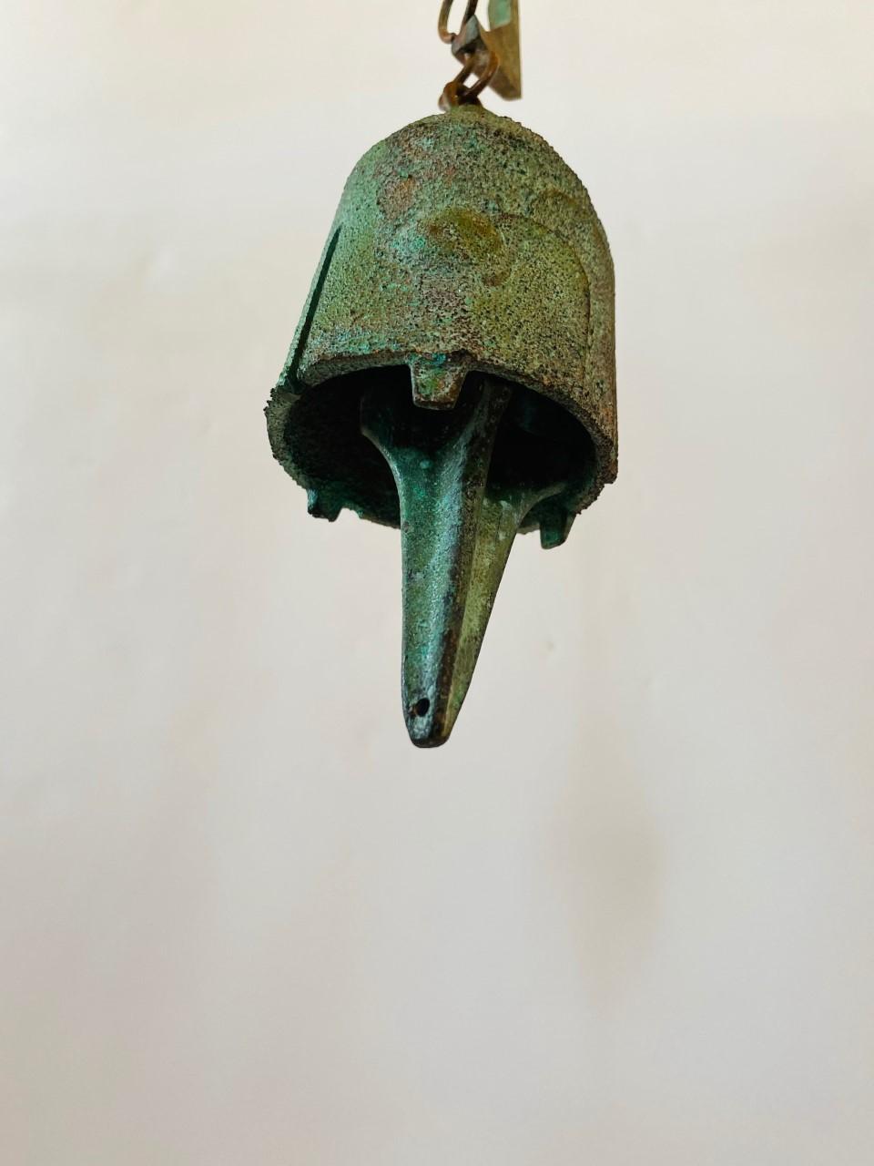 North American Beautiful Vintage Bronze Bell by Paolo Soleri