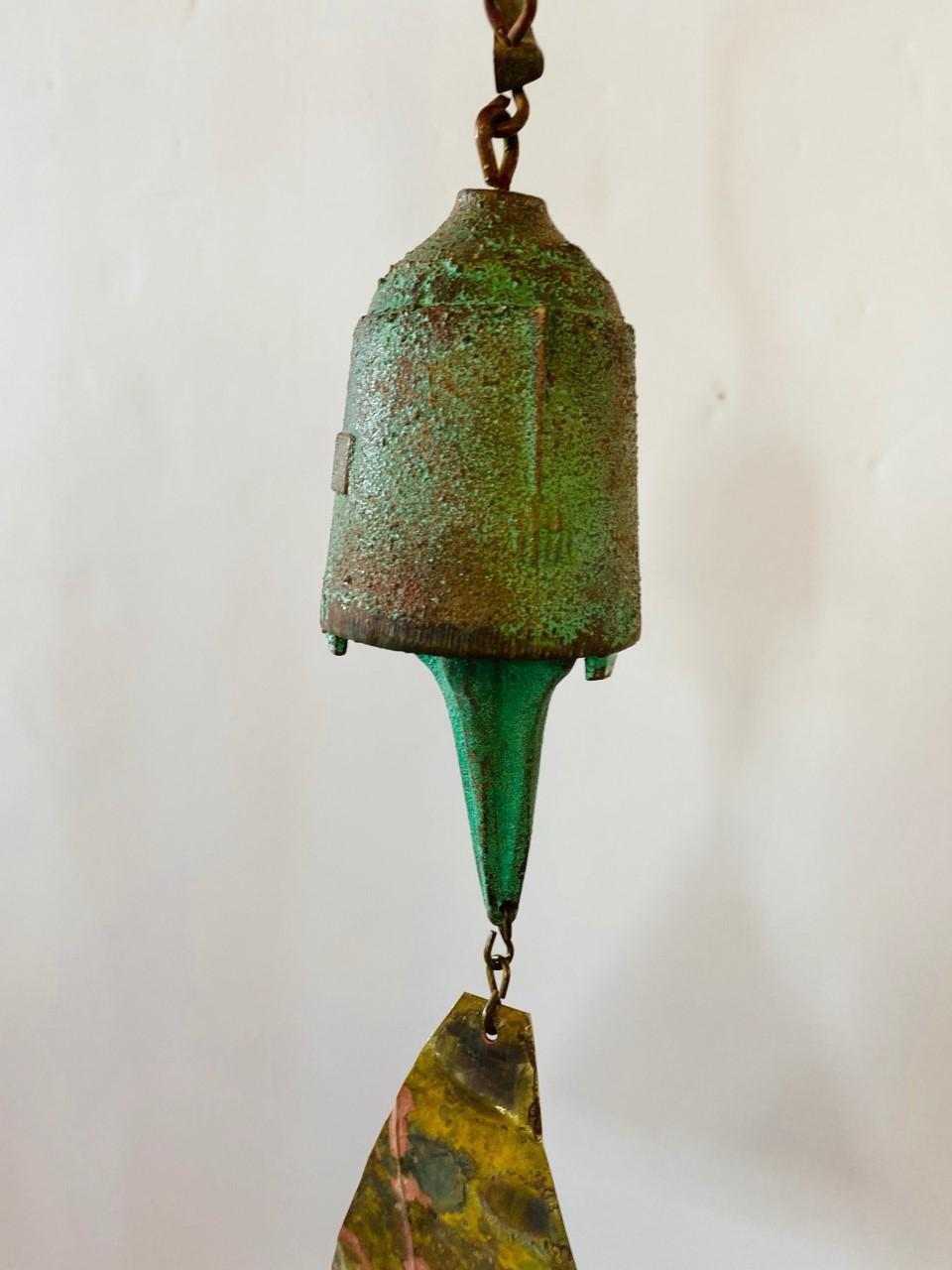 Beautiful Vintage Bronze Bell by Paolo Soleri 2