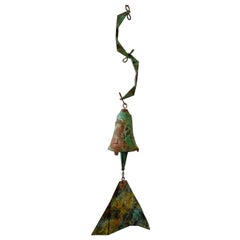 Belle cloche en bronze vintage de Paolo Soleri
