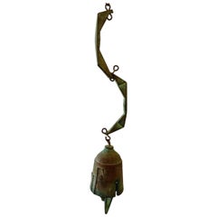Belle cloche en bronze vintage de Paolo Soleri
