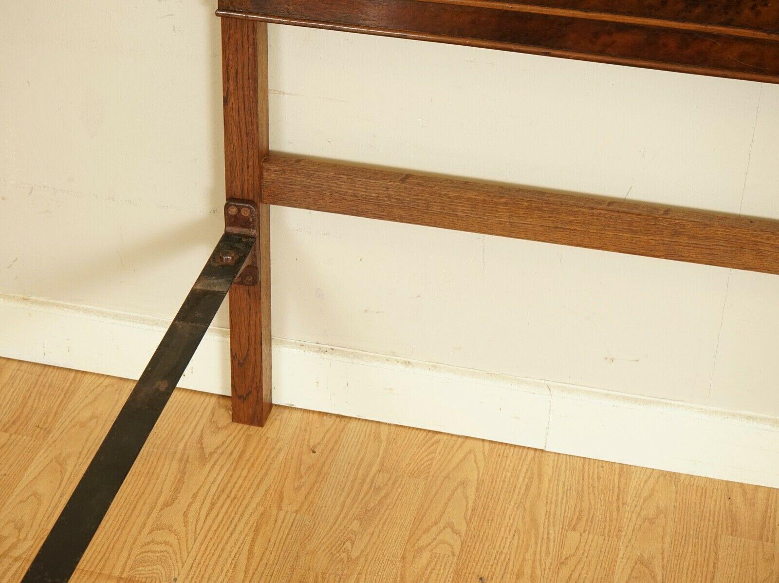 Beautiful Vintage Burr Walnut Double Queen Anne Bed Frame 1