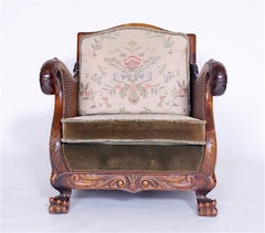 Beautiful Vintage Carved Armchair