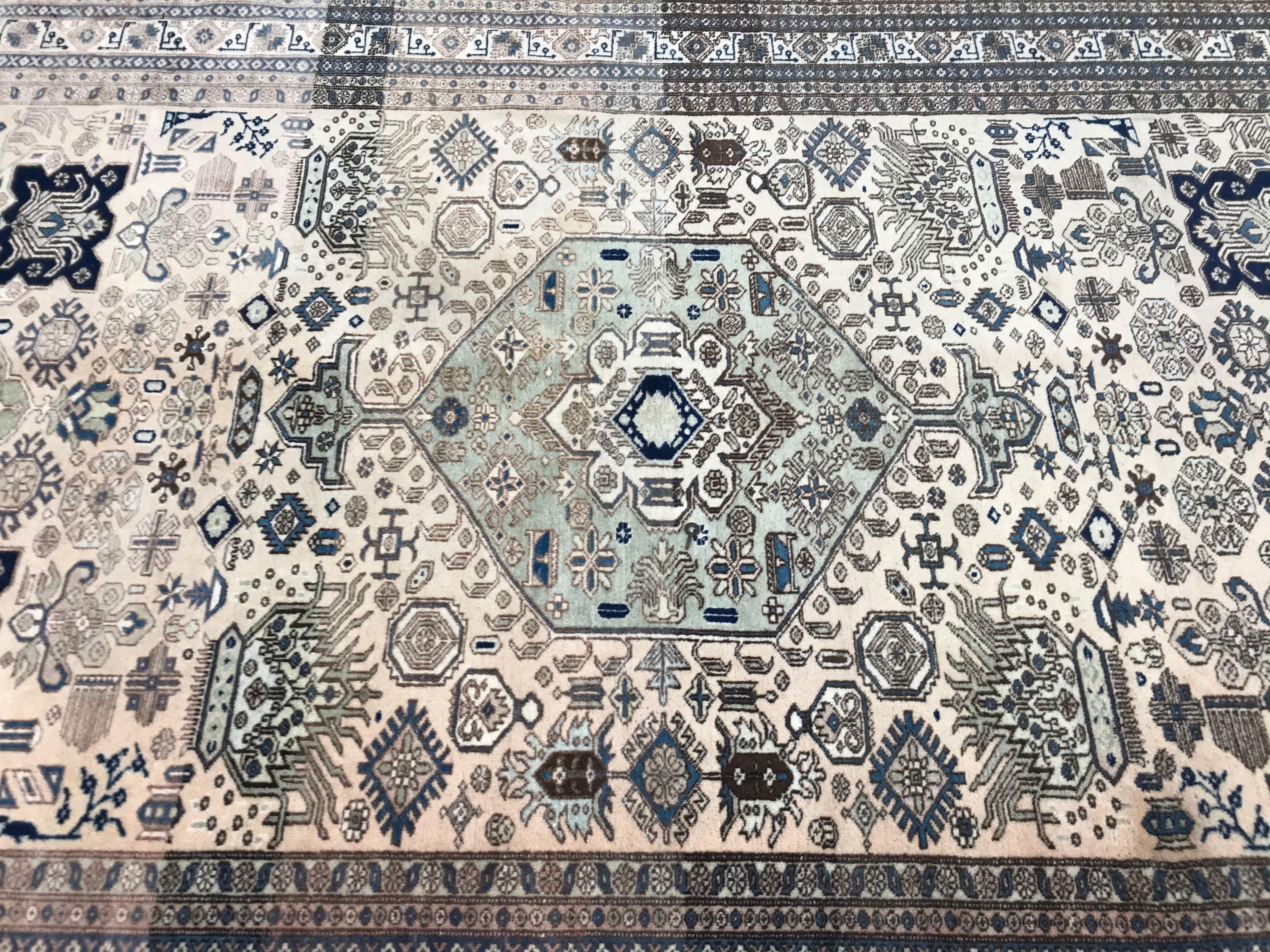 Beautiful Vintage Caucasian Azerbaijan Rug 5