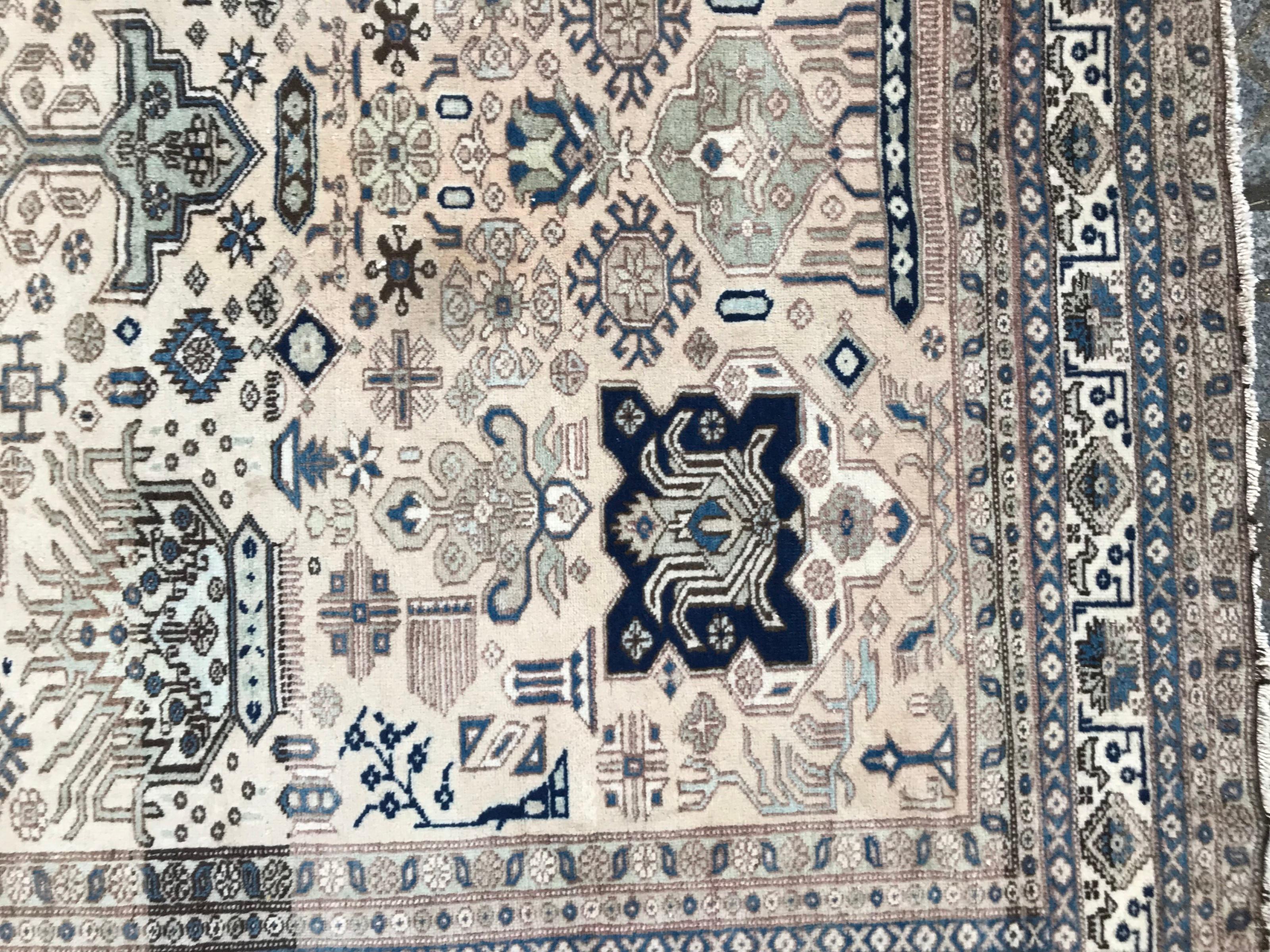 Kazak Beautiful Vintage Caucasian Azerbaijan Rug