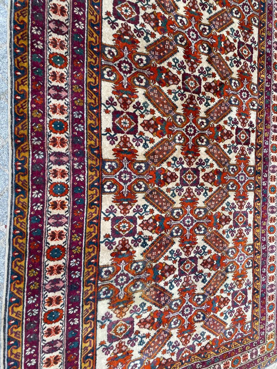 Bobyrugs schöner kaukasischer Schirwan-Teppich im Vintage-Stil im Angebot 5