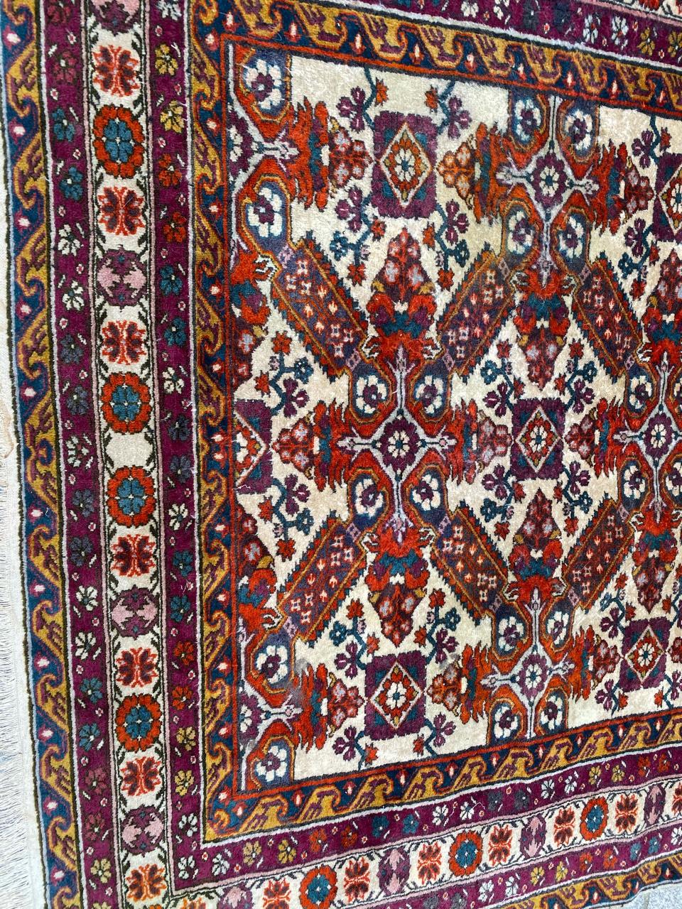 Bobyrugs schöner kaukasischer Schirwan-Teppich im Vintage-Stil (20. Jahrhundert) im Angebot