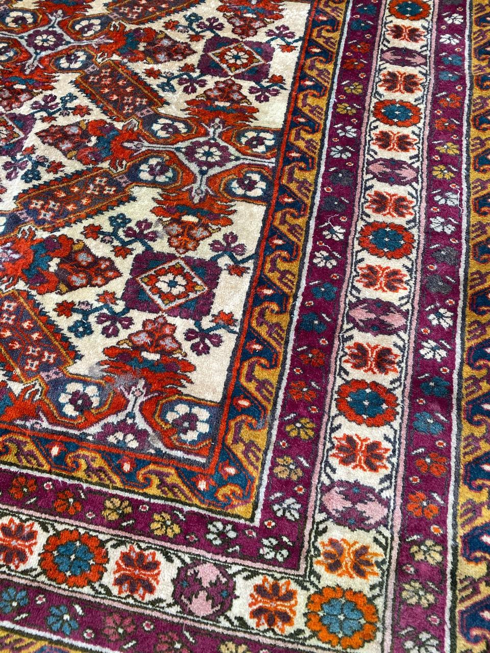 Bobyrugs schöner kaukasischer Schirwan-Teppich im Vintage-Stil im Angebot 1