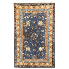 Beautiful Vintage Chinese Design French Knotted Rug