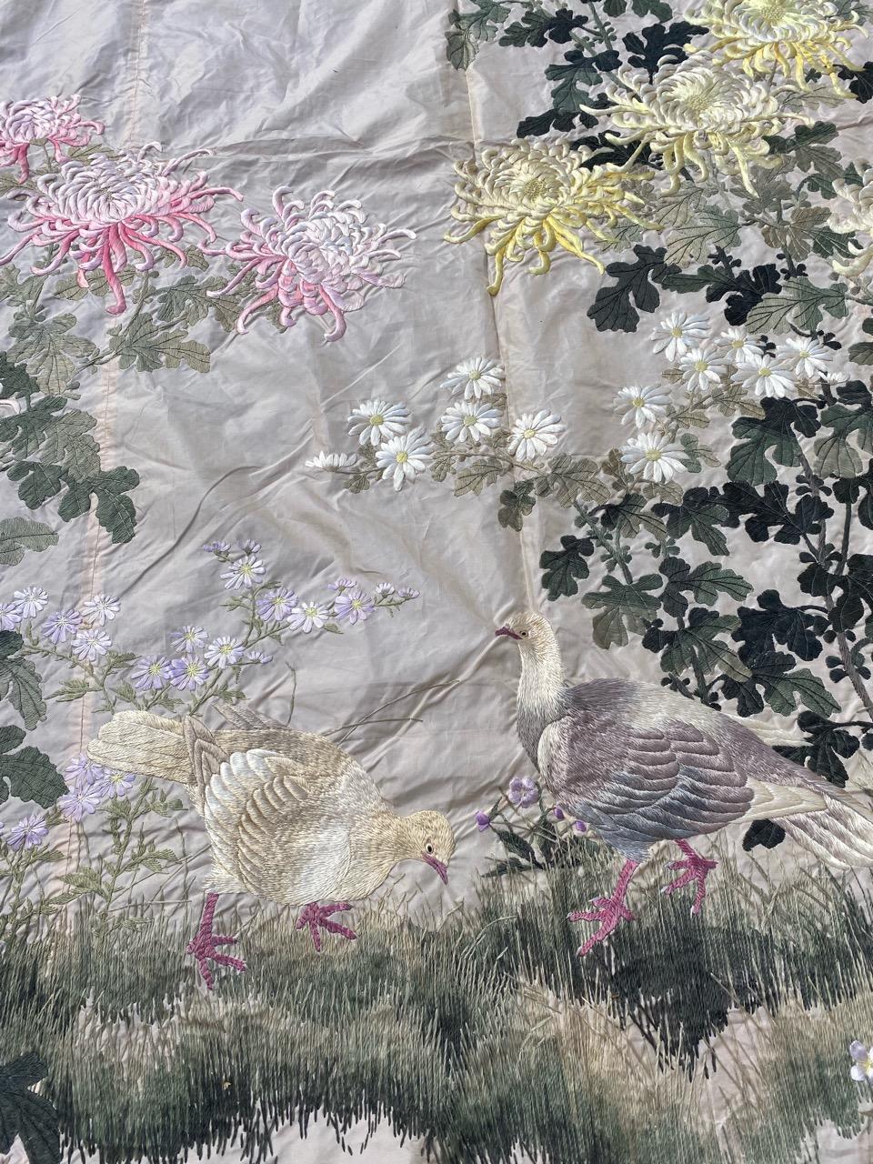 Bobyrug's Beautiful Vintage Chinese Silk Embroidery im Angebot 2