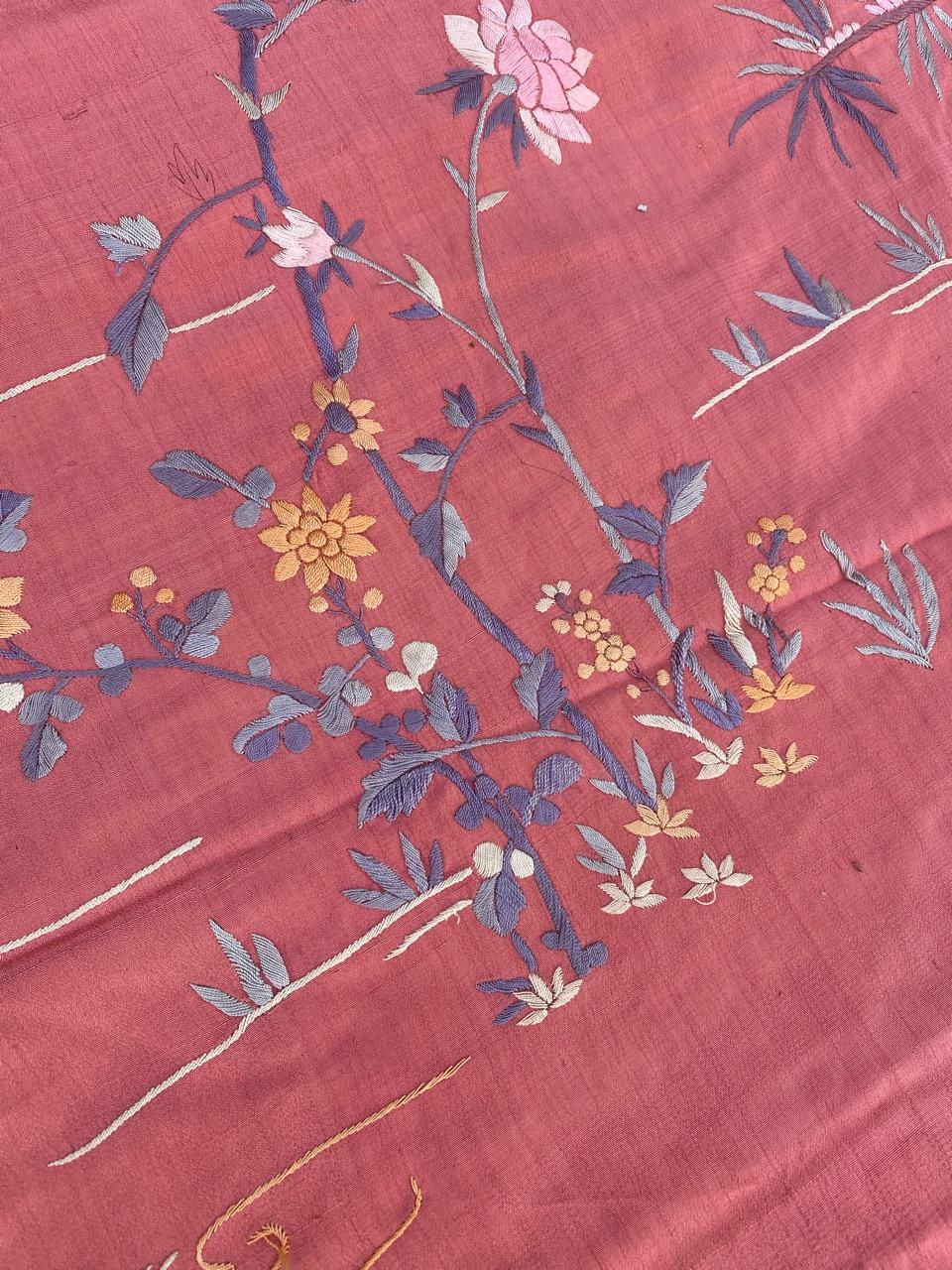 Beautiful Vintage Chinese Silk Embroidery 7