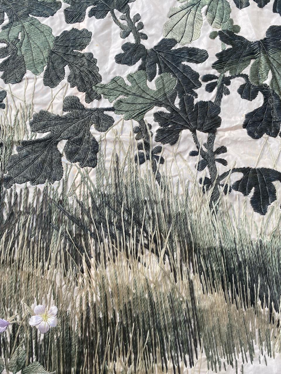 Bobyrug's Beautiful Vintage Chinese Silk Embroidery (Seide) im Angebot
