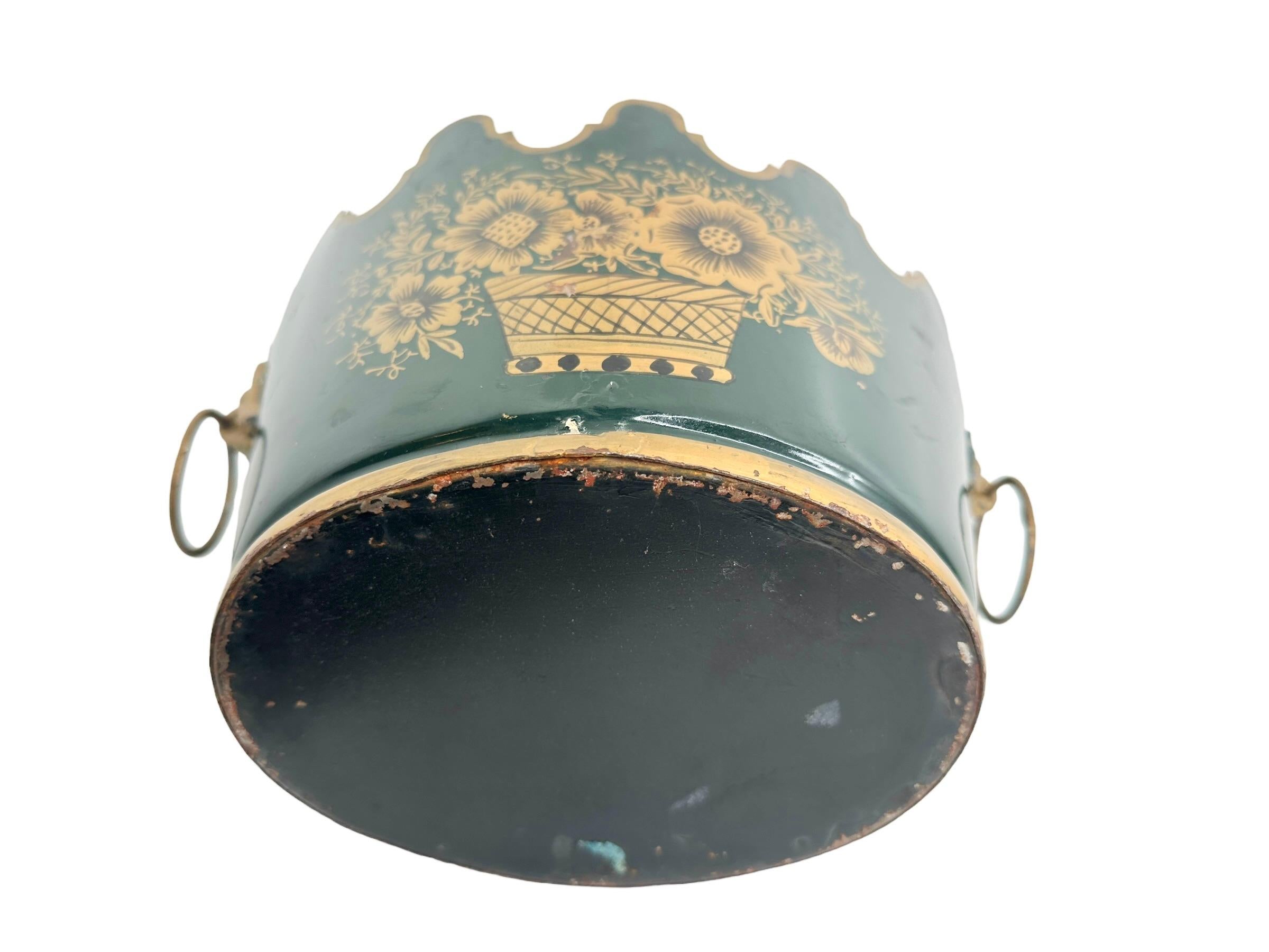 Dorato Bellissimo cachepot d'epoca in stile cineserie Art Nouveau 1890 in vendita