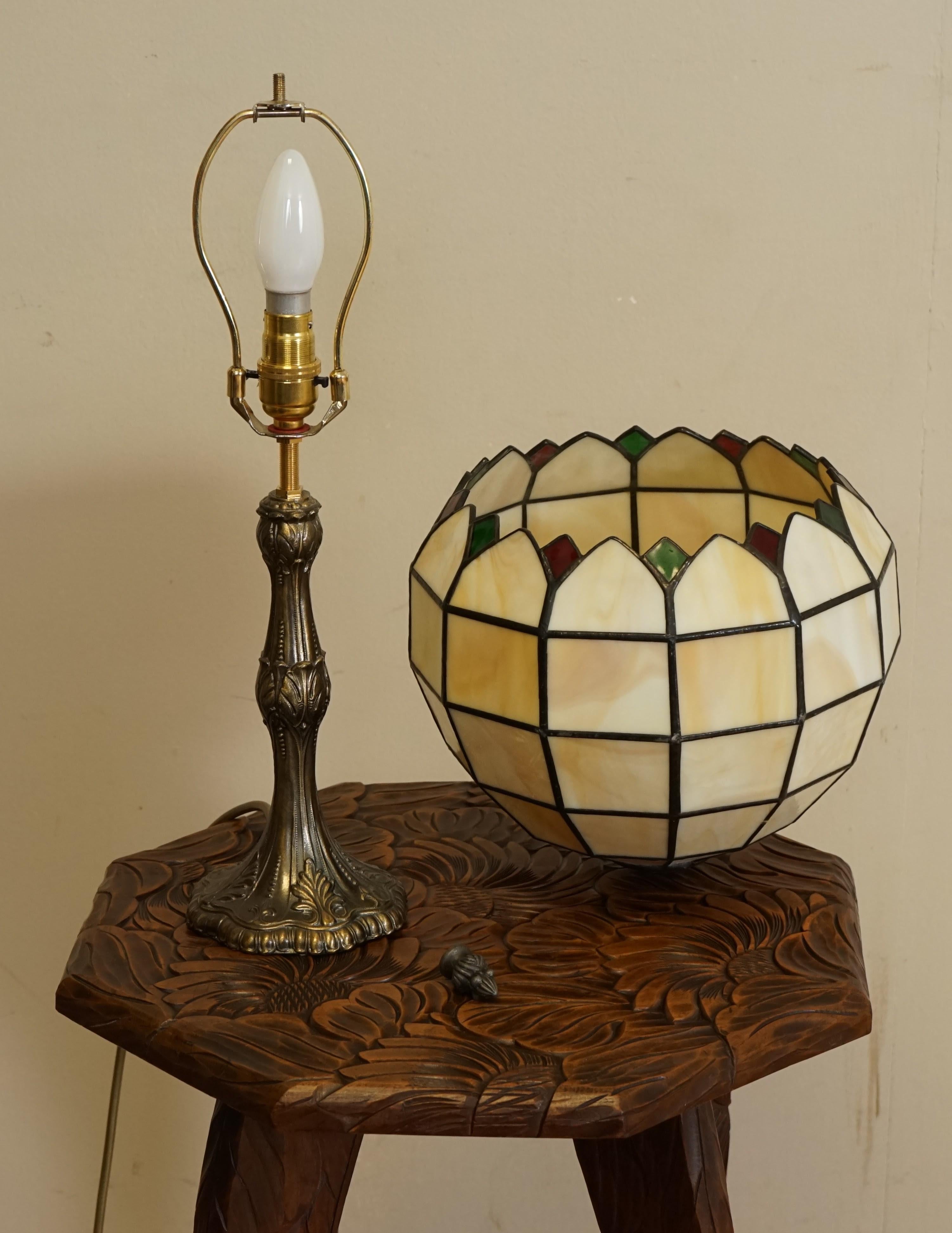 Beautiful Vintage Circa 1950's Tiffany & Co Style Lamp 1