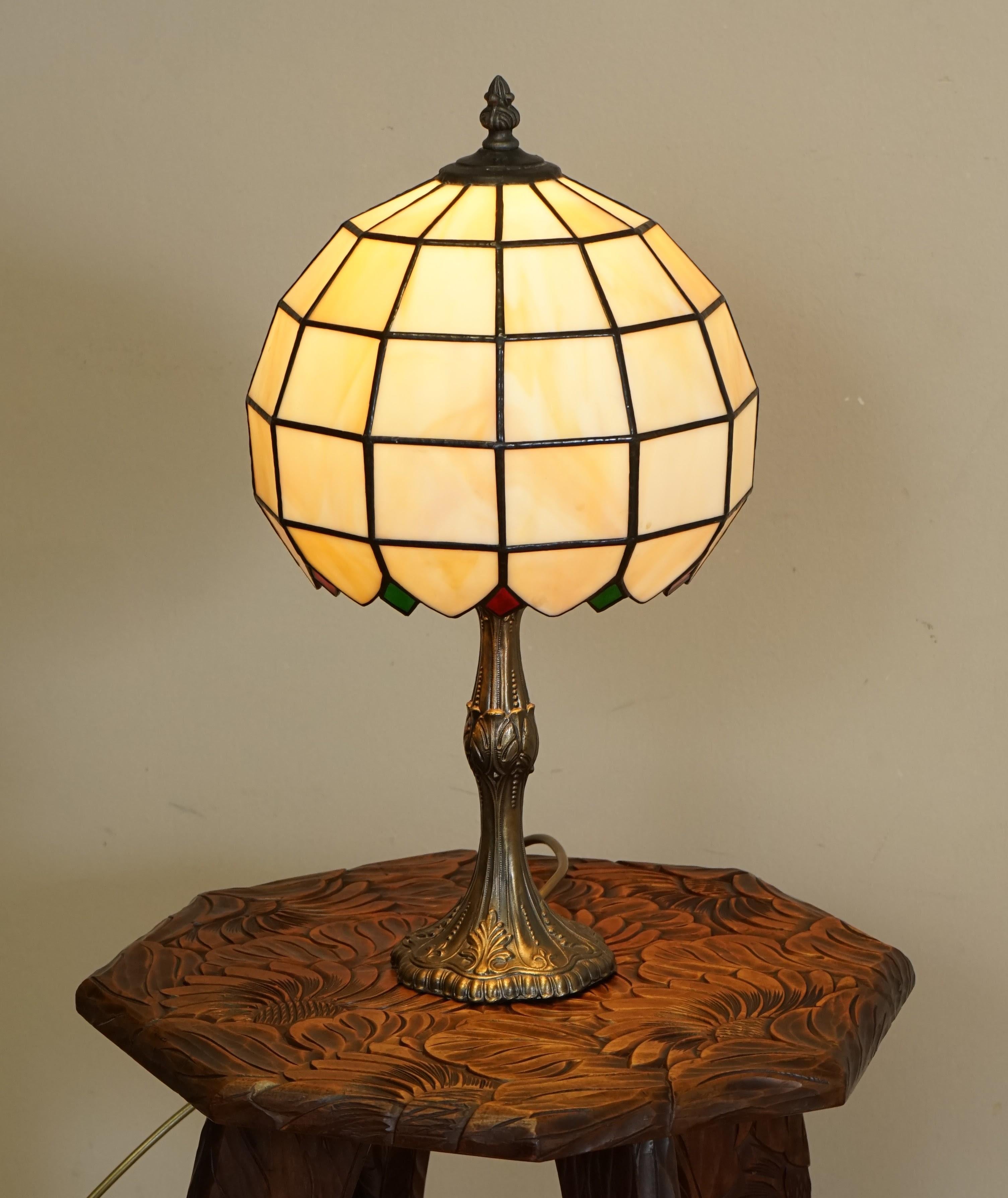 20th Century Beautiful Vintage Circa 1950's Tiffany & Co Style Lamp