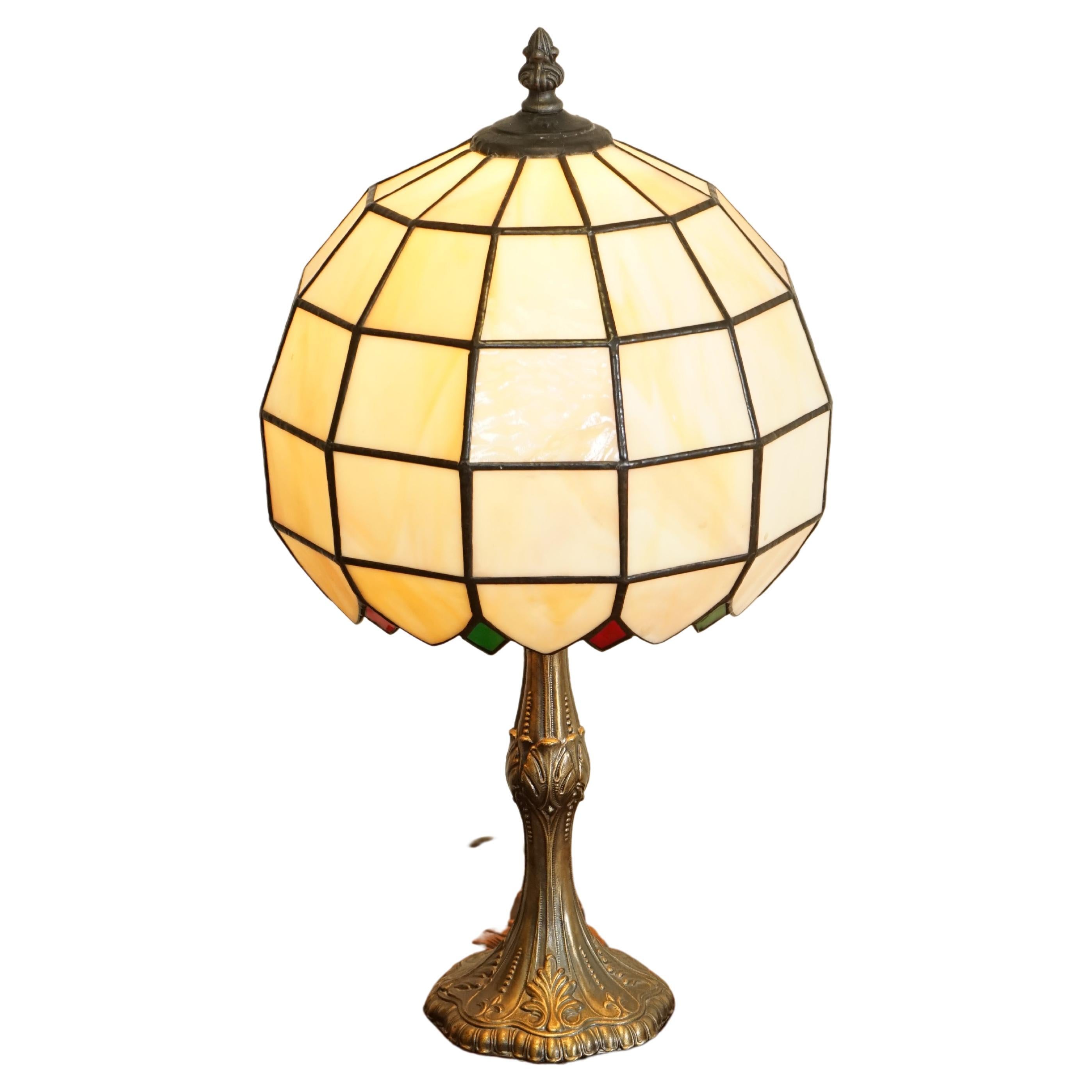 Beautiful Vintage Circa 1950's Tiffany & Co Style Lamp