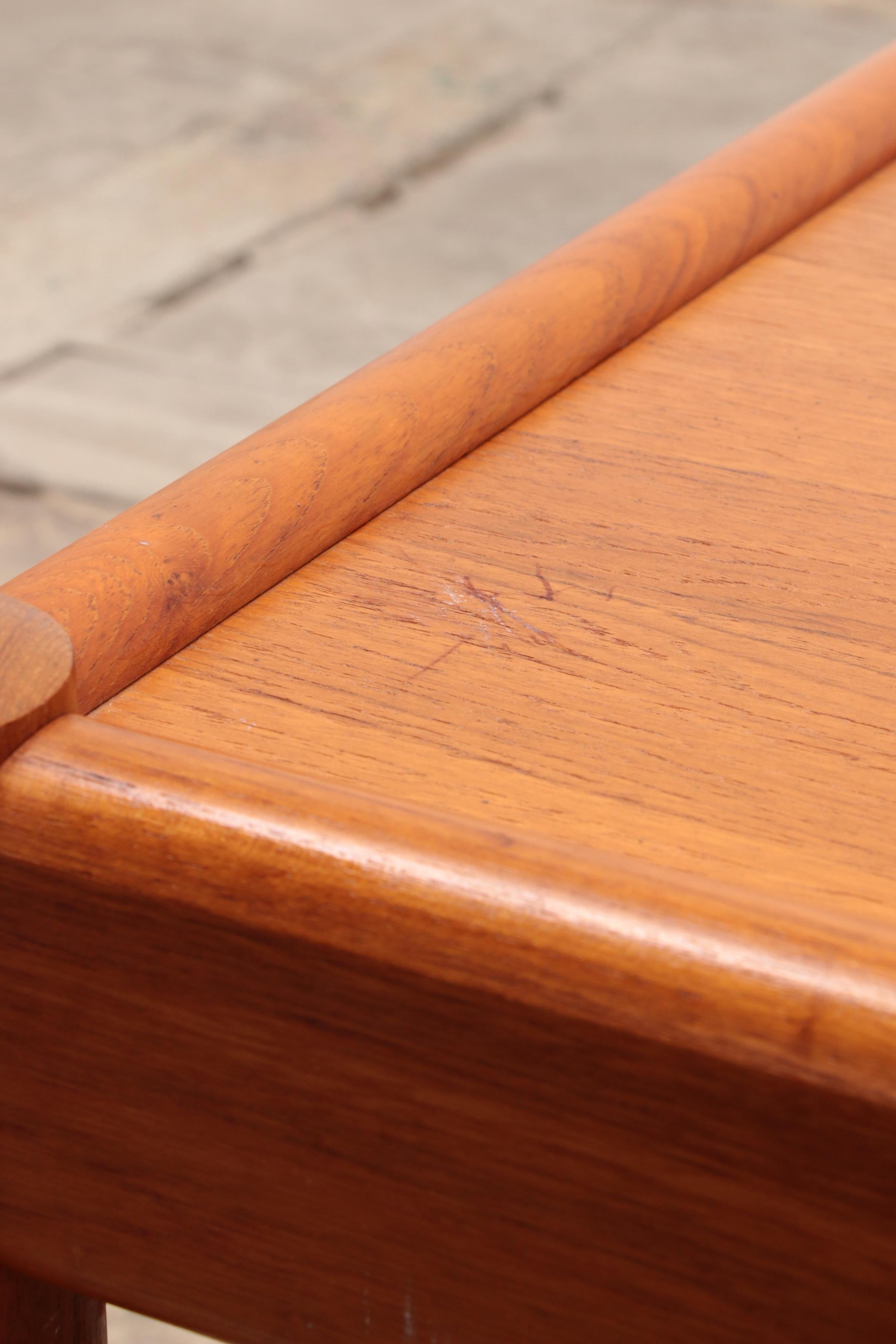 Magnifique table basse vintage en teck, 1960 Danemark en vente 3