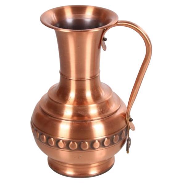 Beautiful Vintage Copper Jug or Vase of the Brand SKS For Sale